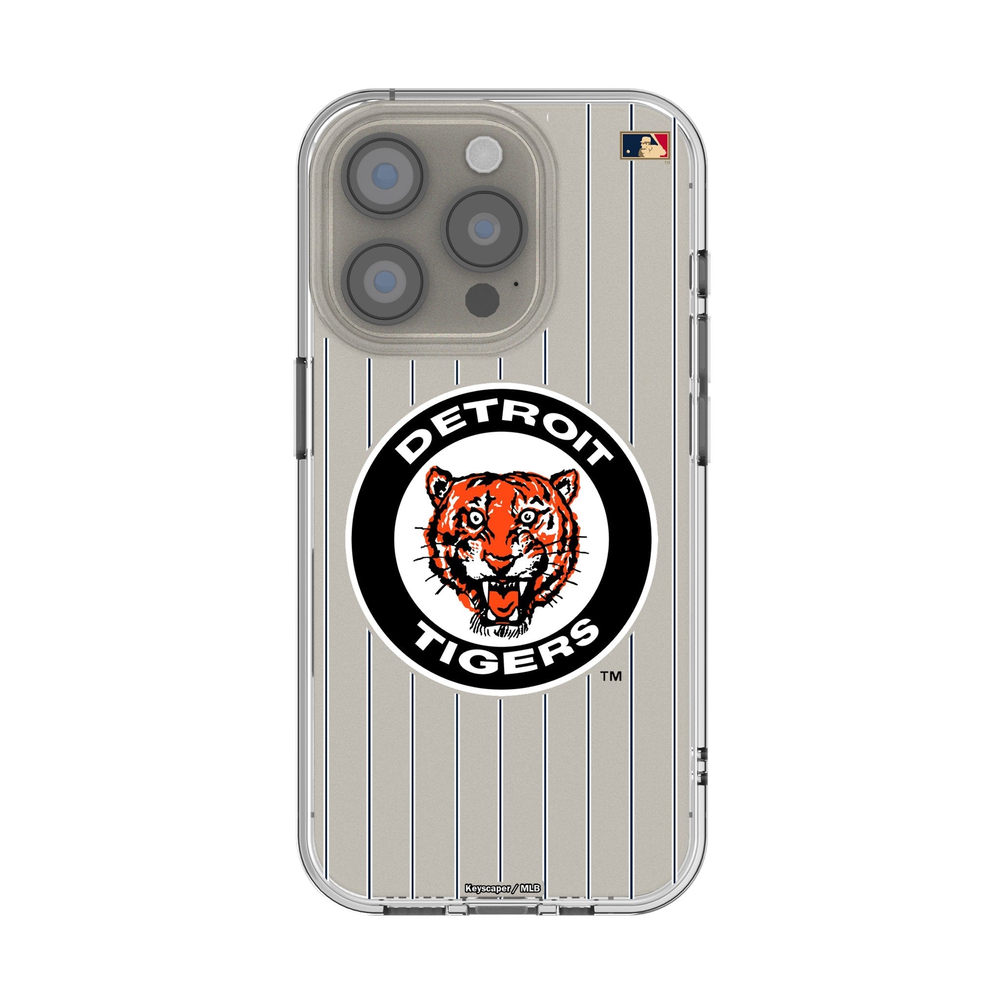 Detroit Tigers 1961-1963 - Cooperstown Collection Pinstripe Clear Phone Case for Apple iPhone 1