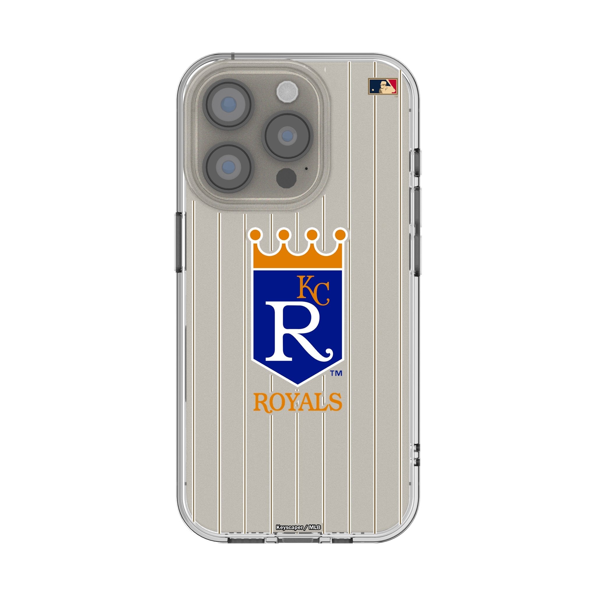 Kansas City Royals 1969-1978 - Cooperstown Collection Pinstripe Clear Phone Case for Apple iPhone 1