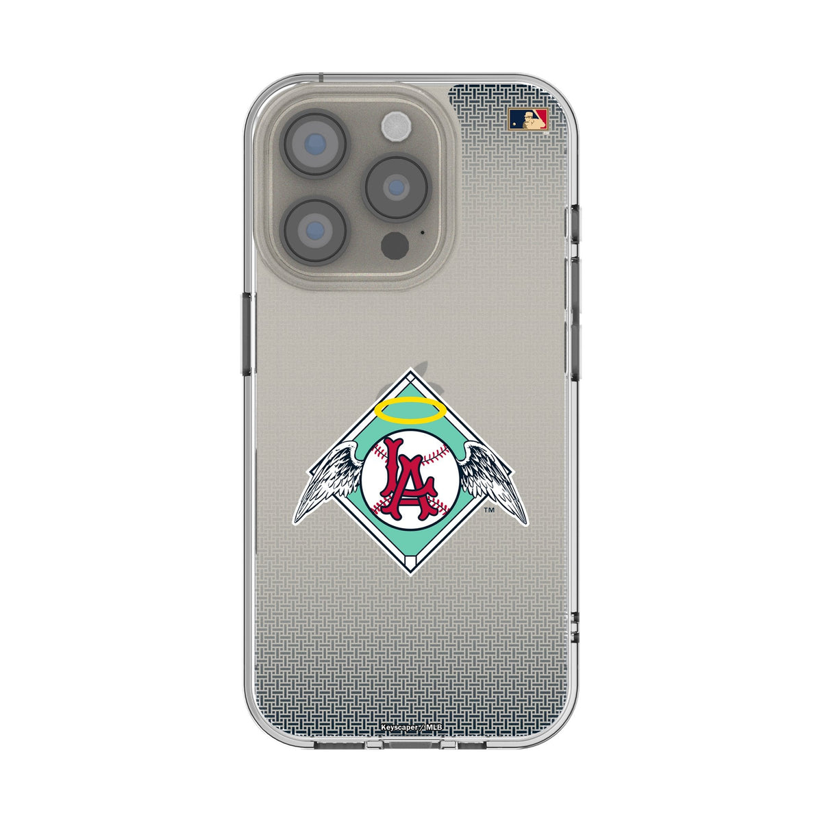 LA Angels 1961-1965 - Cooperstown Collection Linen Clear Phone Case for Apple iPhone