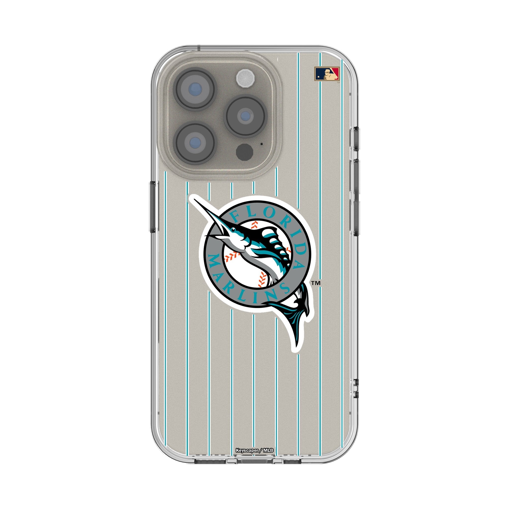 Miami Marlins 1993-2011 - Cooperstown Collection Pinstripe Clear Phone Case for Apple iPhone 1