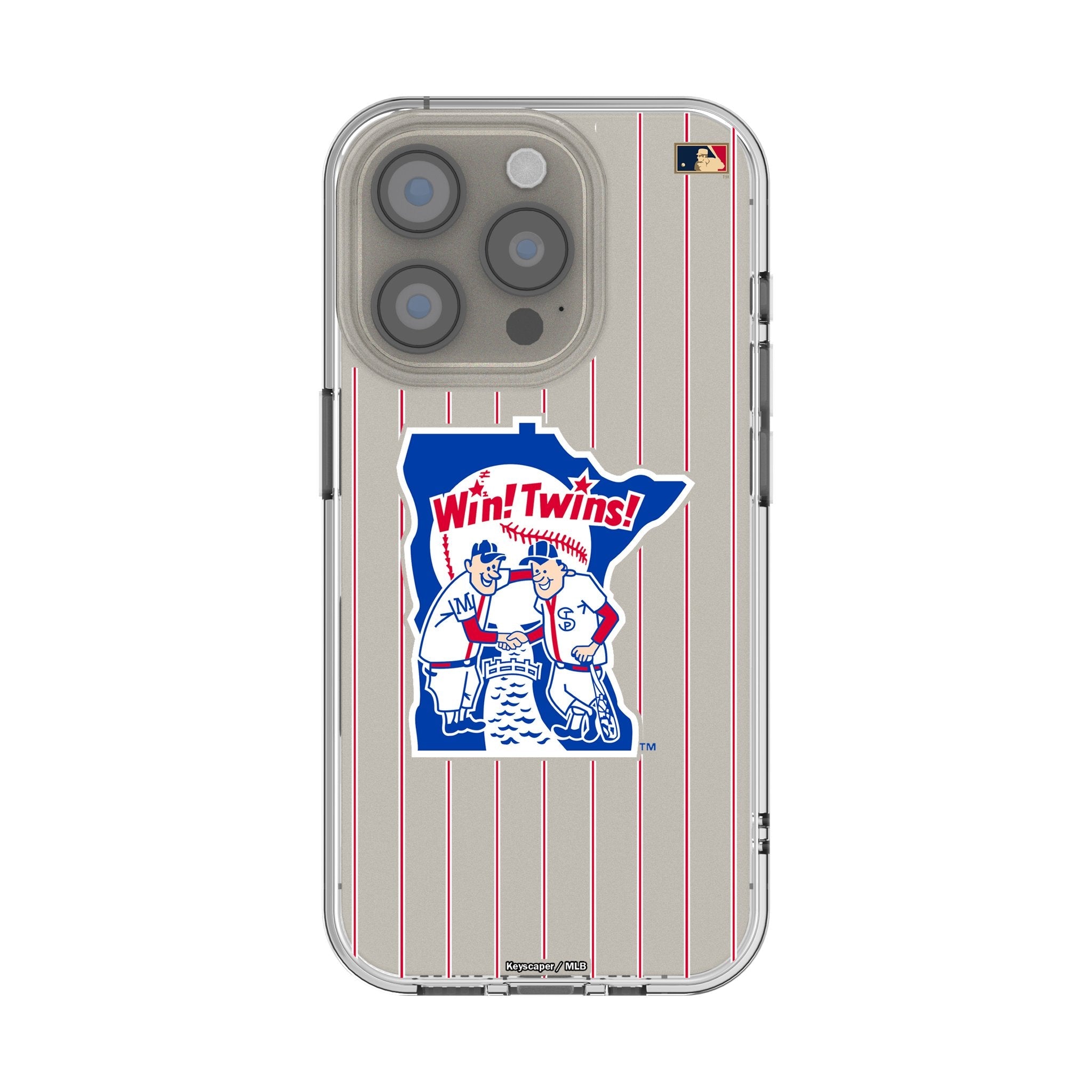 Minnesota Twins 1976-1986 - Cooperstown Collection Pinstripe Clear Phone Case for Apple iPhone 1