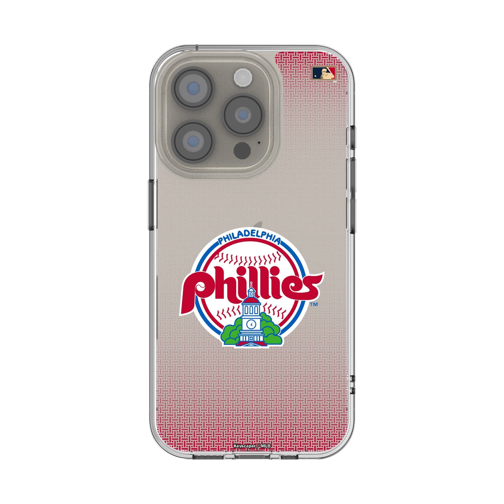 Philadelphia Phillies 1984-1991 - Cooperstown Collection Linen Clear Phone Case for Apple iPhone