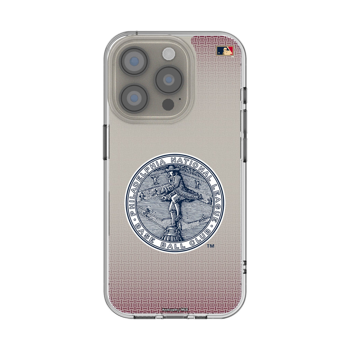 Philadelphia Phillies 1915-1943 - Cooperstown Collection Linen Clear Phone Case for Apple iPhone