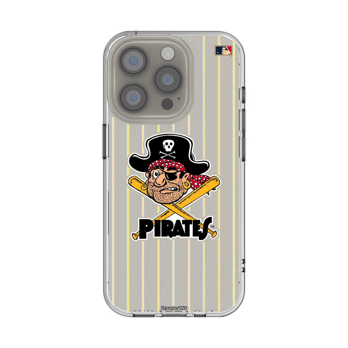 Pittsburgh Pirates 1958-1966 - Cooperstown Collection Pinstripe Clear Phone Case for Apple iPhone 1
