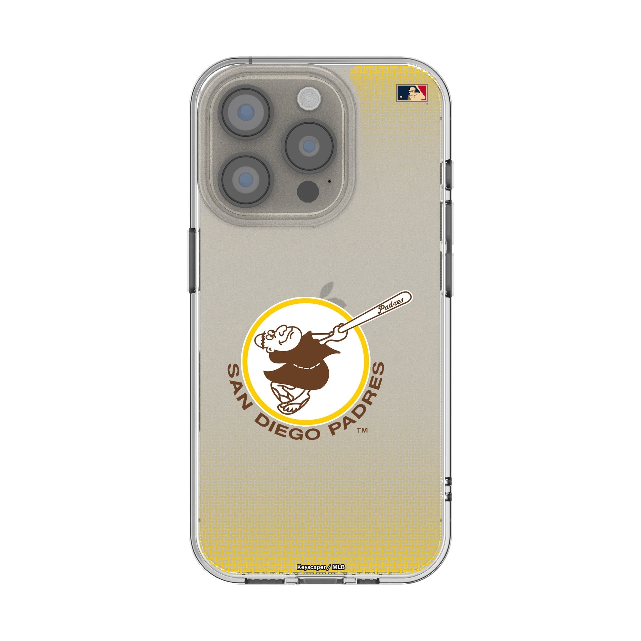 San Diego Padres 1969-1984 - Cooperstown Collection Linen Clear Phone Case for Apple iPhone 1