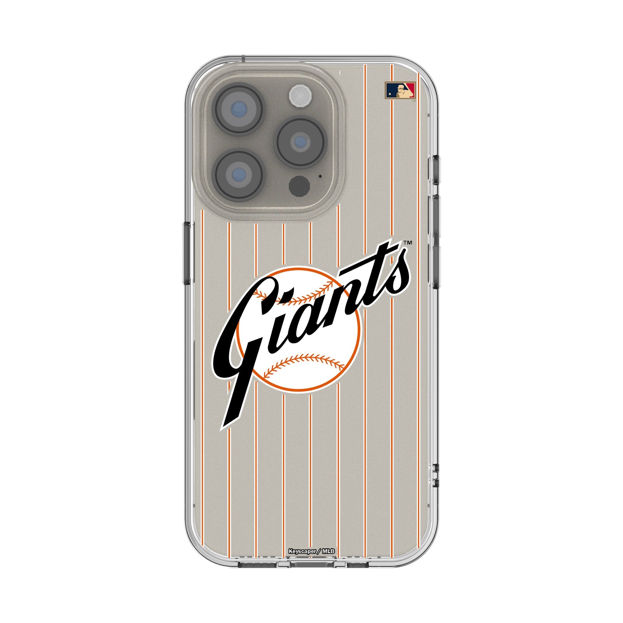 San Francisco Giants 1958-1967 - Cooperstown Collection Pinstripe Clear Phone Case for Apple iPhone