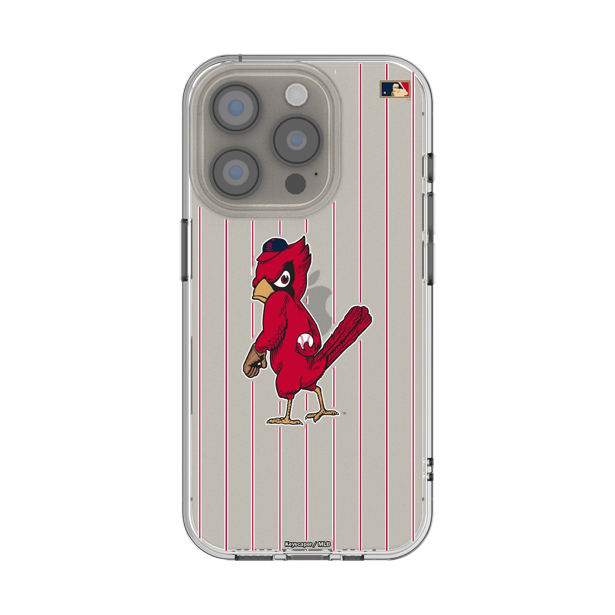 St Louis Cardinals 1950s - Cooperstown Collection Pinstripe Clear Phone Case for Apple iPhone 1
