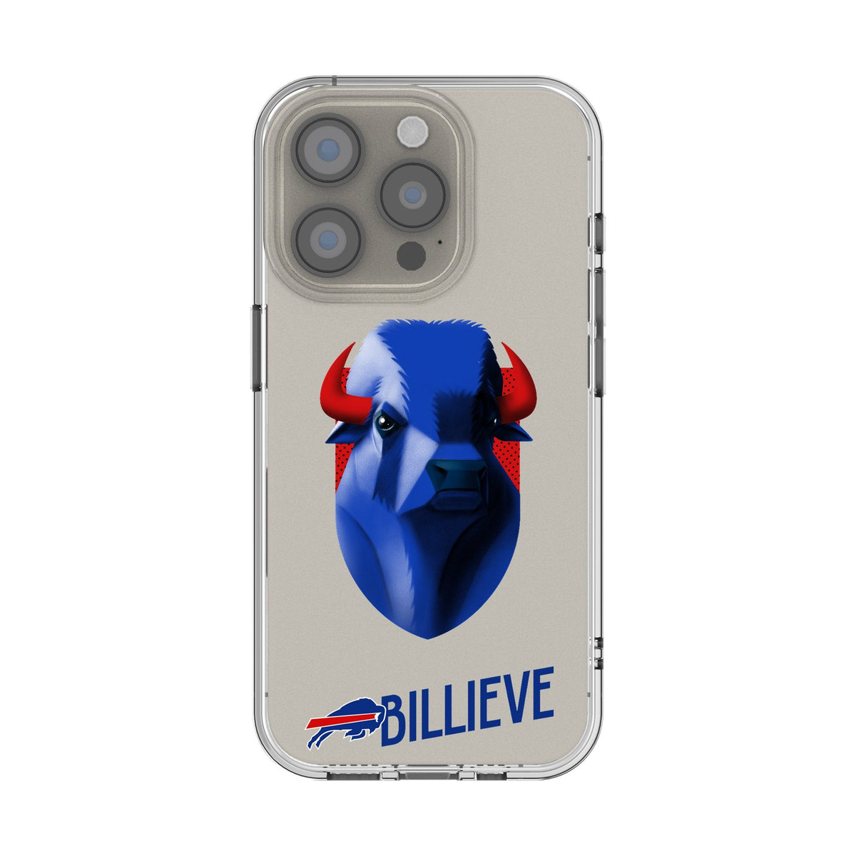 Buffalo Bills 2024 Edition Clear Phone Case for Apple iPhone