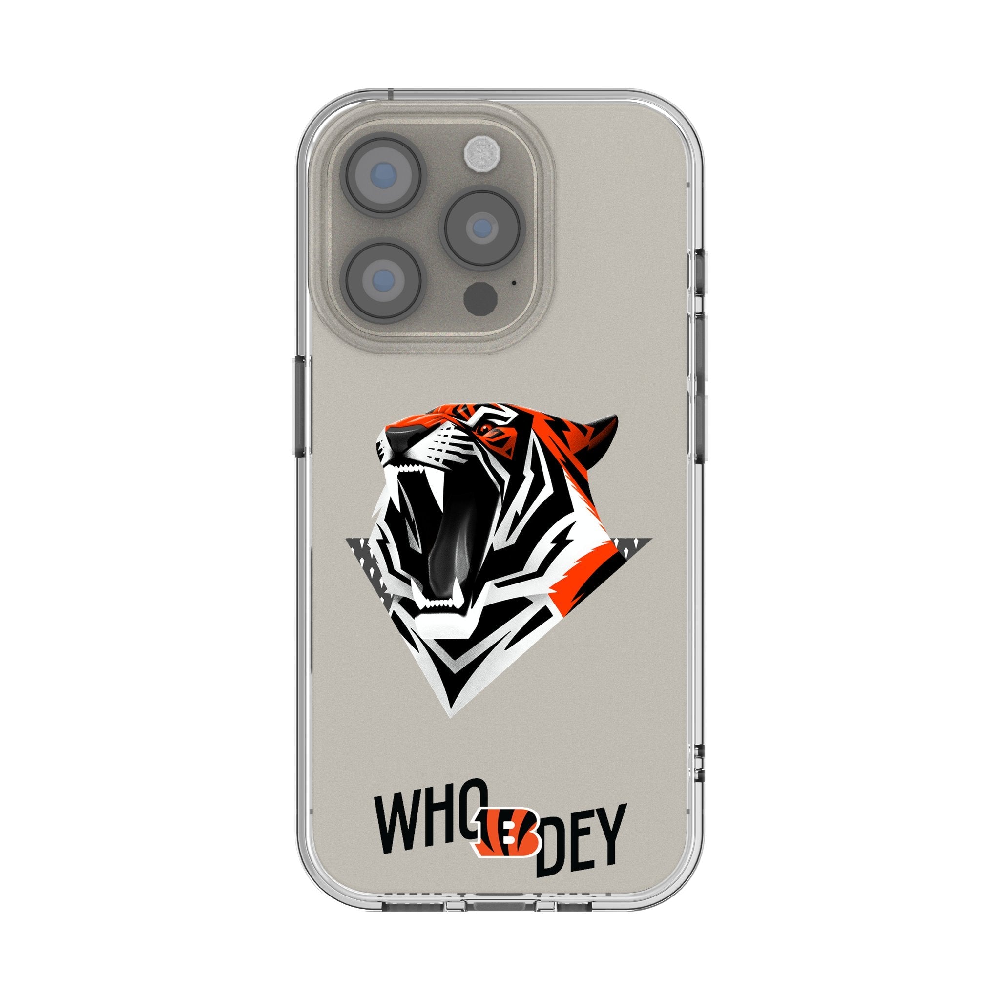 Cincinnati Bengals 2024 Edition Clear Phone Case for Apple iPhone 1