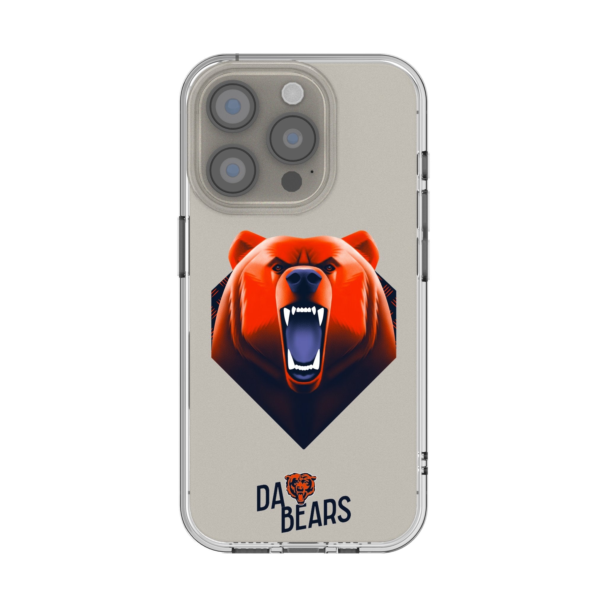 Chicago Bears 2024 Edition Clear Phone Case for Apple iPhone 1