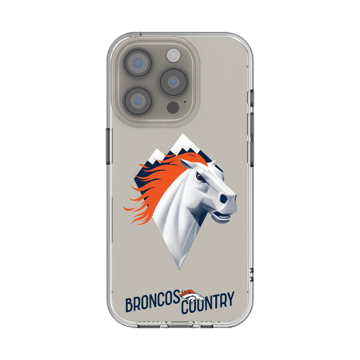 Denver Broncos 2024 Edition Clear Phone Case for Apple iPhone 1