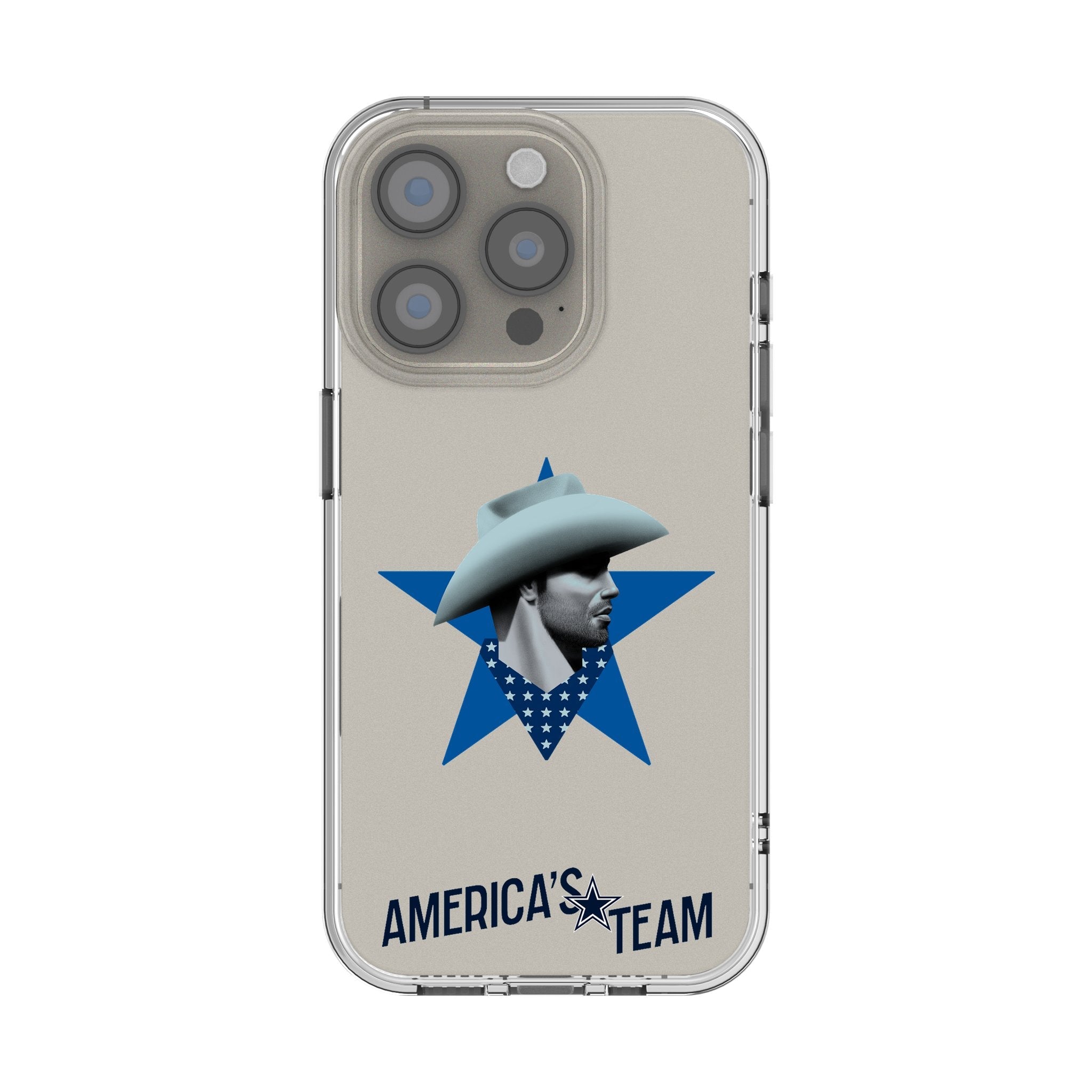 Dallas Cowboys 2024 Edition Clear Phone Case for Apple iPhone
