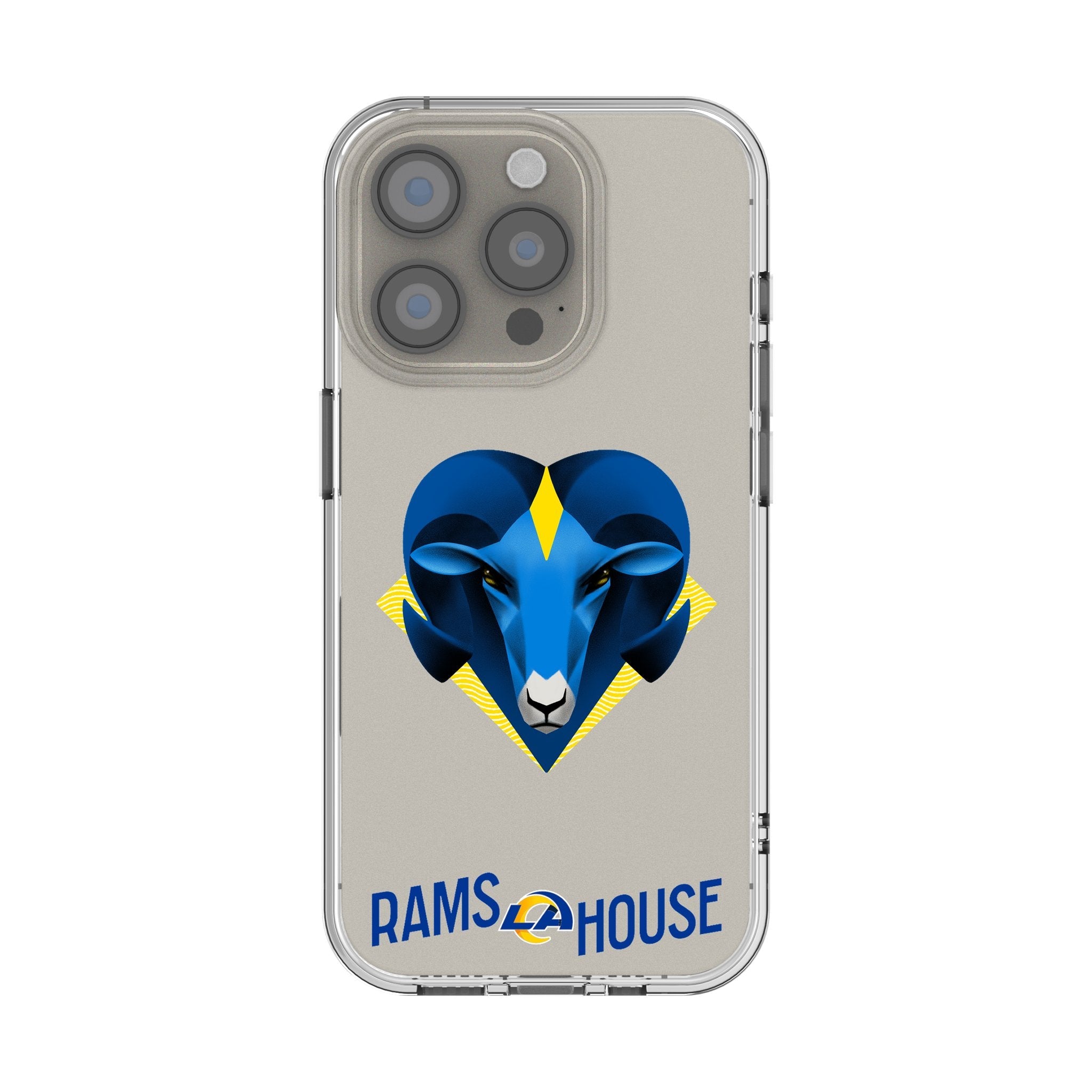 Los Angeles Rams 2024 Edition Clear Phone Case for Apple iPhone 1