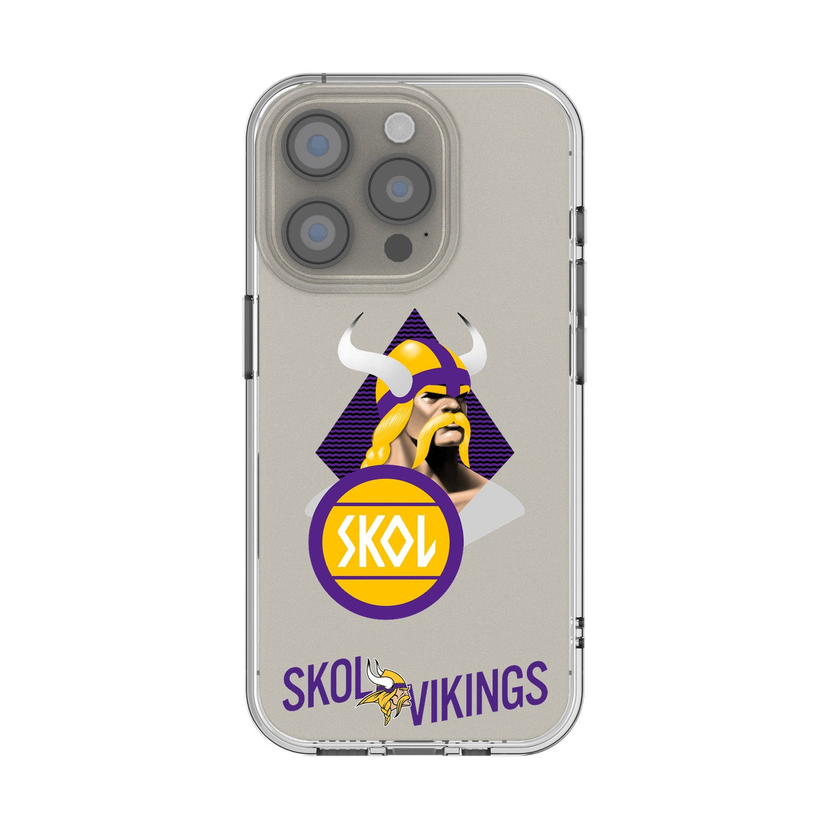 Minnesota Vikings 2024 Edition Clear Phone Case for Apple iPhone 1