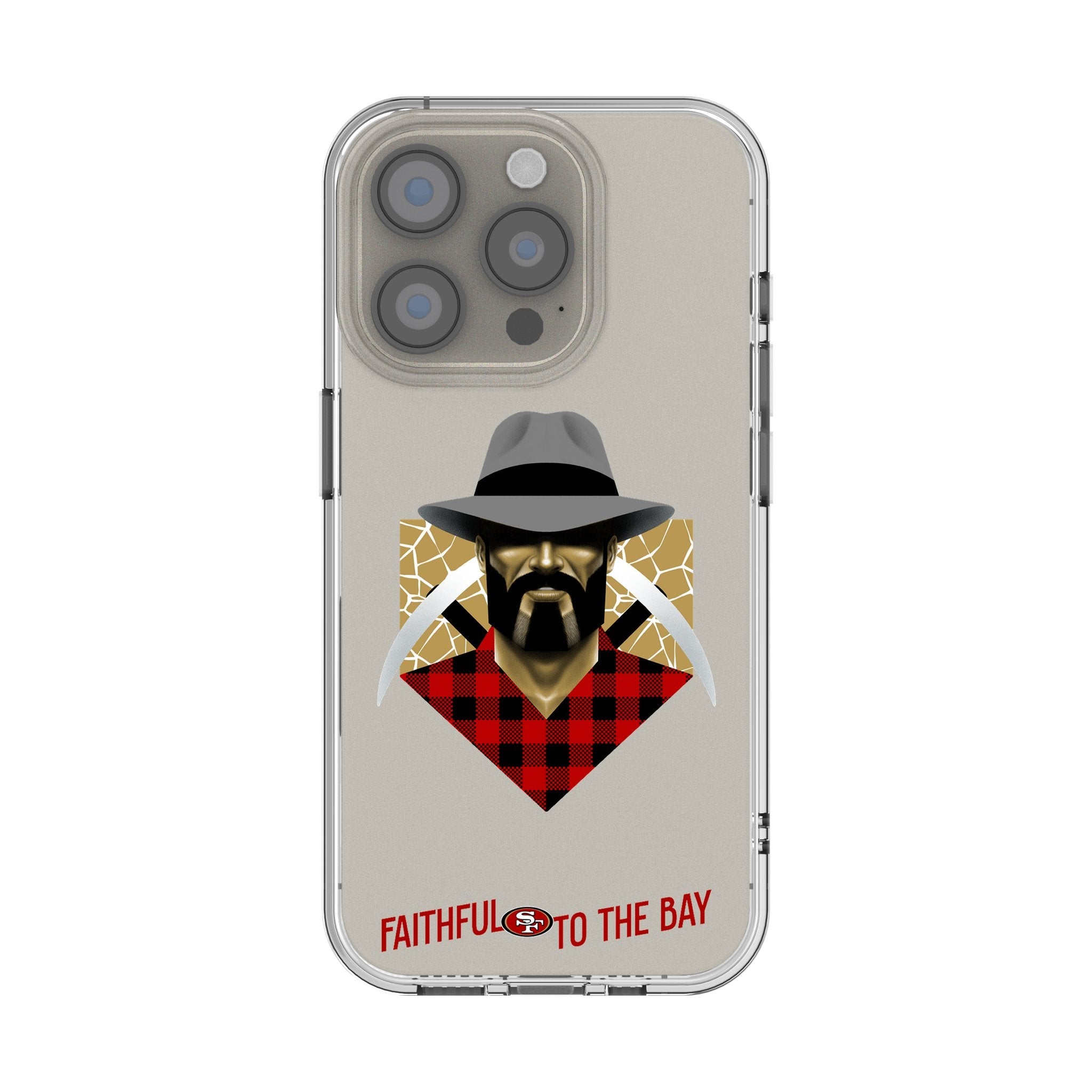 San Francisco 49ers 2024 Edition Clear Phone Case for Apple iPhone 1