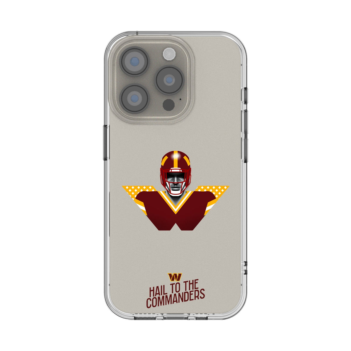 Washington Commanders 2024 Edition Clear Phone Case for Apple iPhone