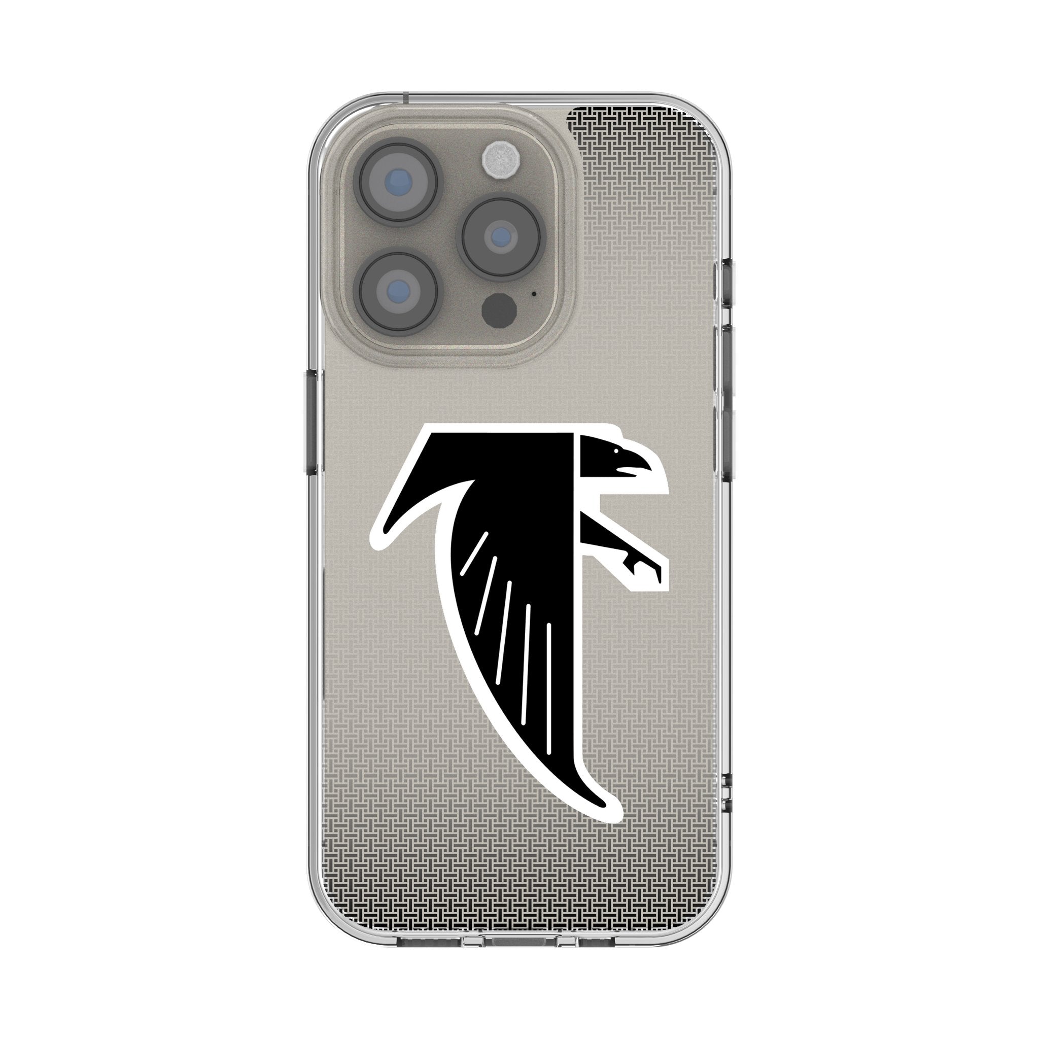 Atlanta Falcons Classic Linen Clear Phone Case for Apple iPhone 1