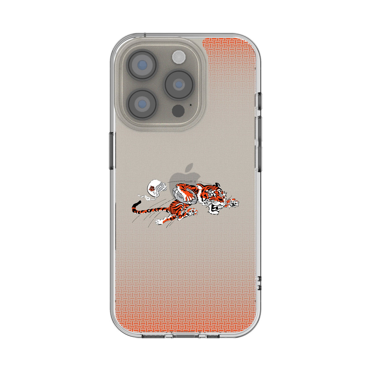 Cincinnati Bengals Historic Collection Linen Clear Phone Case for Apple iPhone 1