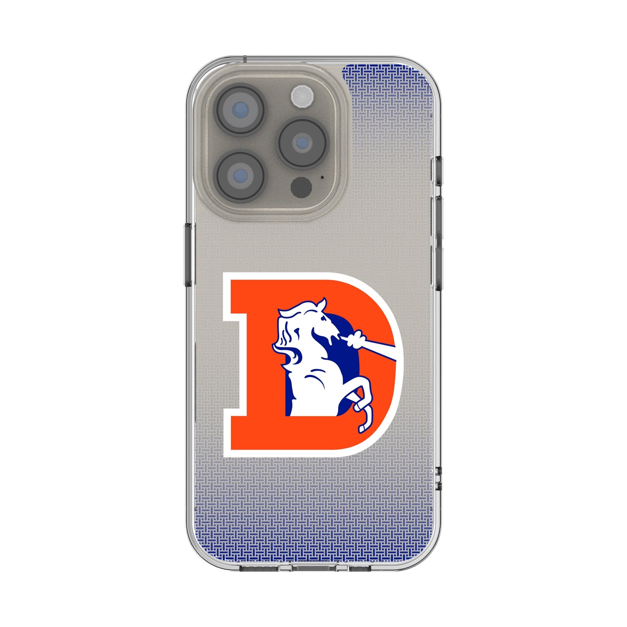 Denver Broncos 1993-1996 Historic Collection Linen Clear Phone Case for Apple iPhone 1
