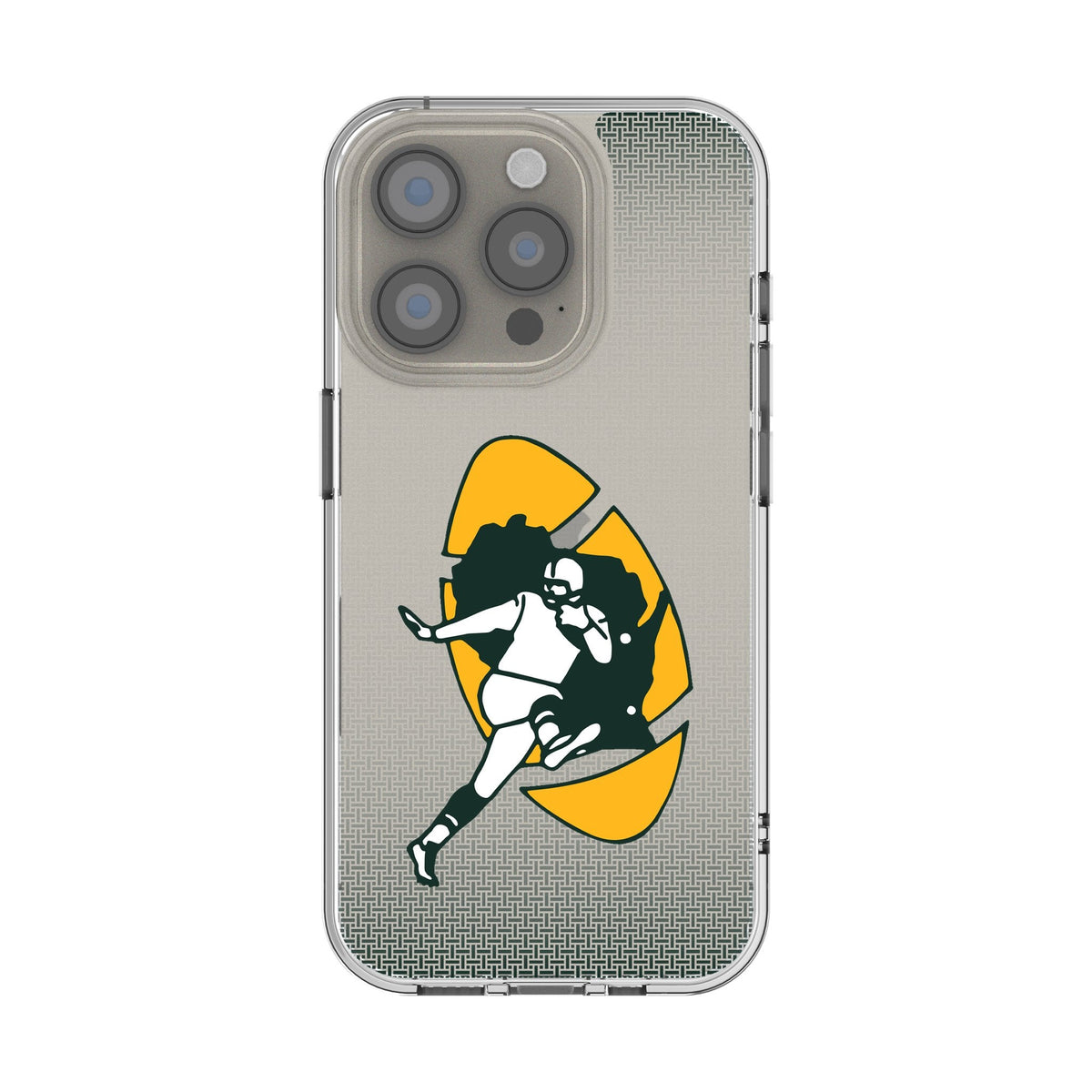 Green Bay Packers Historic Collection Linen Clear Phone Case for Apple iPhone 1