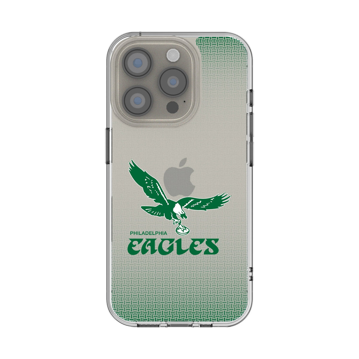 Philadelphia Eagles 1973-1995 Historic Collection Linen Clear Phone Case for Apple iPhone 1