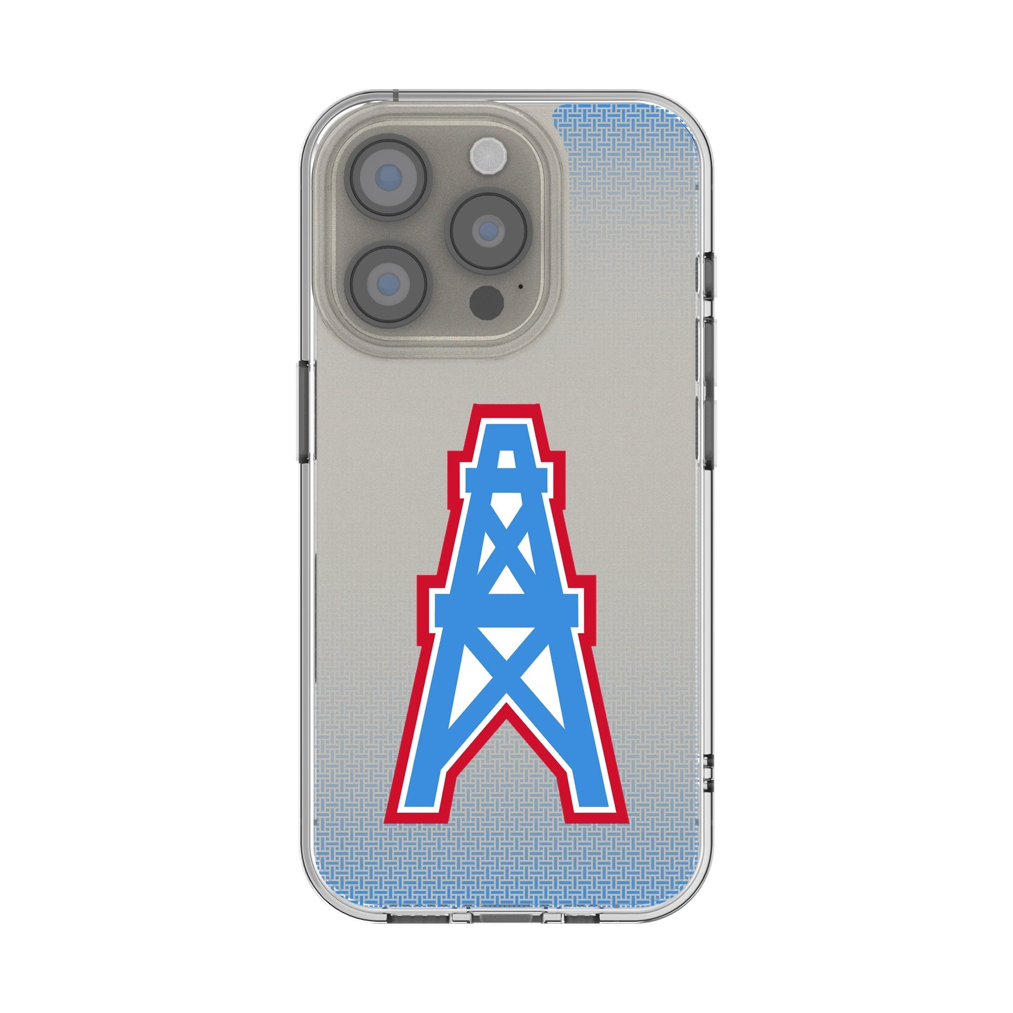 Houston Oilers Historic Collection Linen Clear Phone Case for Apple iPhone 1