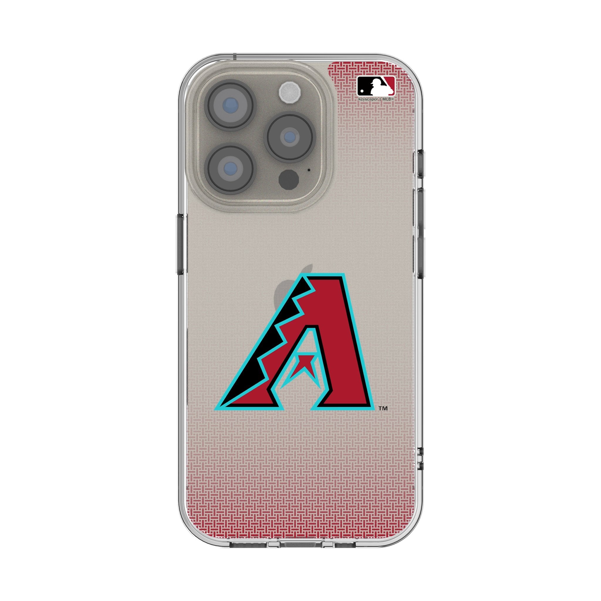 Arizona Diamondbacks Linen Clear Phone Case for Apple iPhone