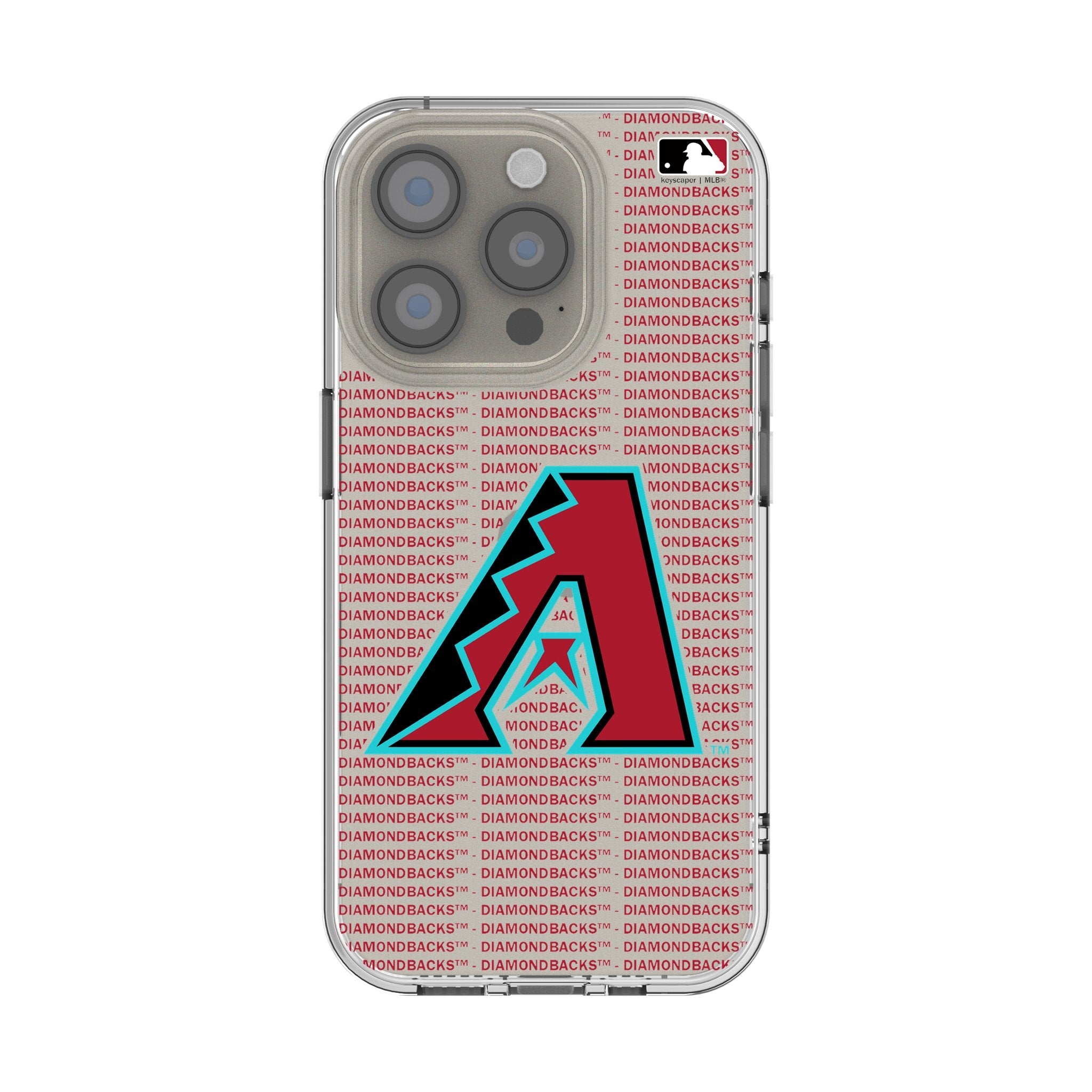 Arizona Diamondbacks Text Backdrop Clear Phone Case for Apple iPhone