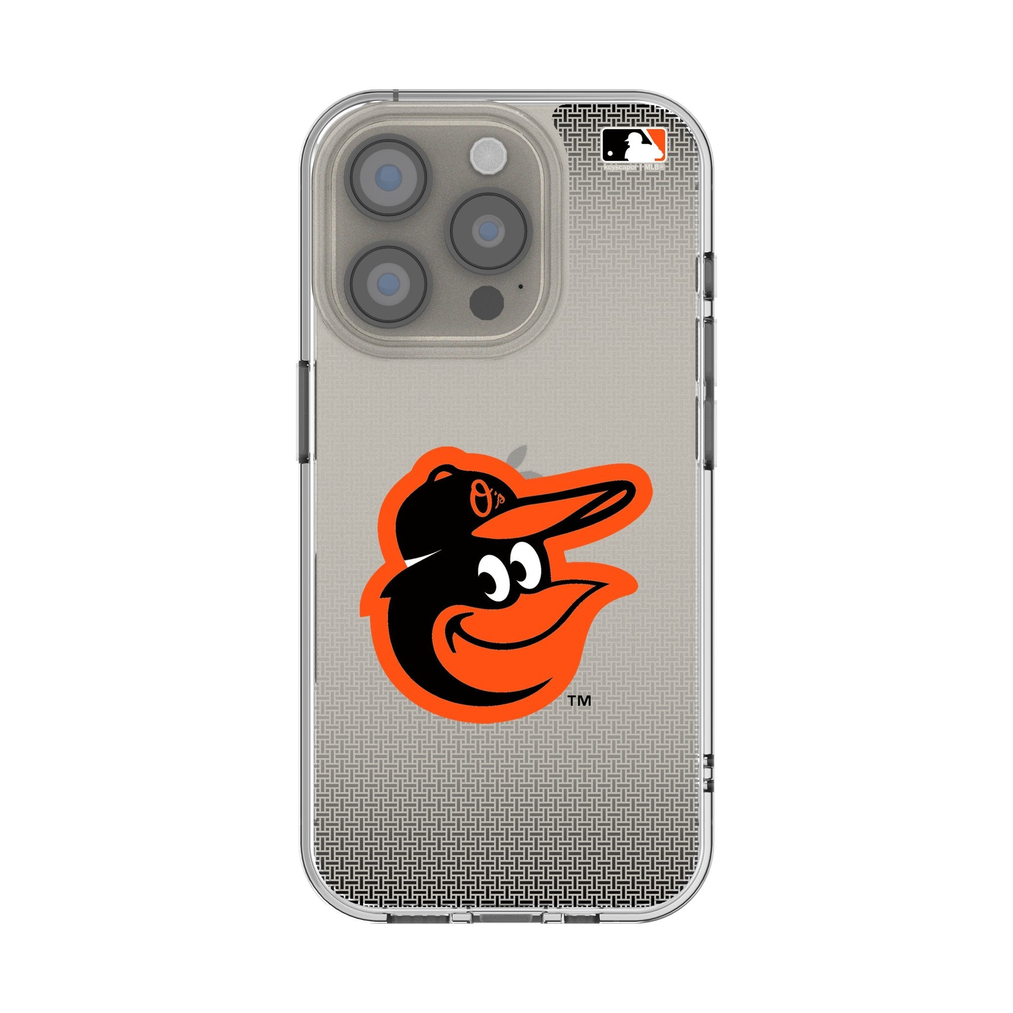 Baltimore Orioles Linen Clear Phone Case for Apple iPhone
