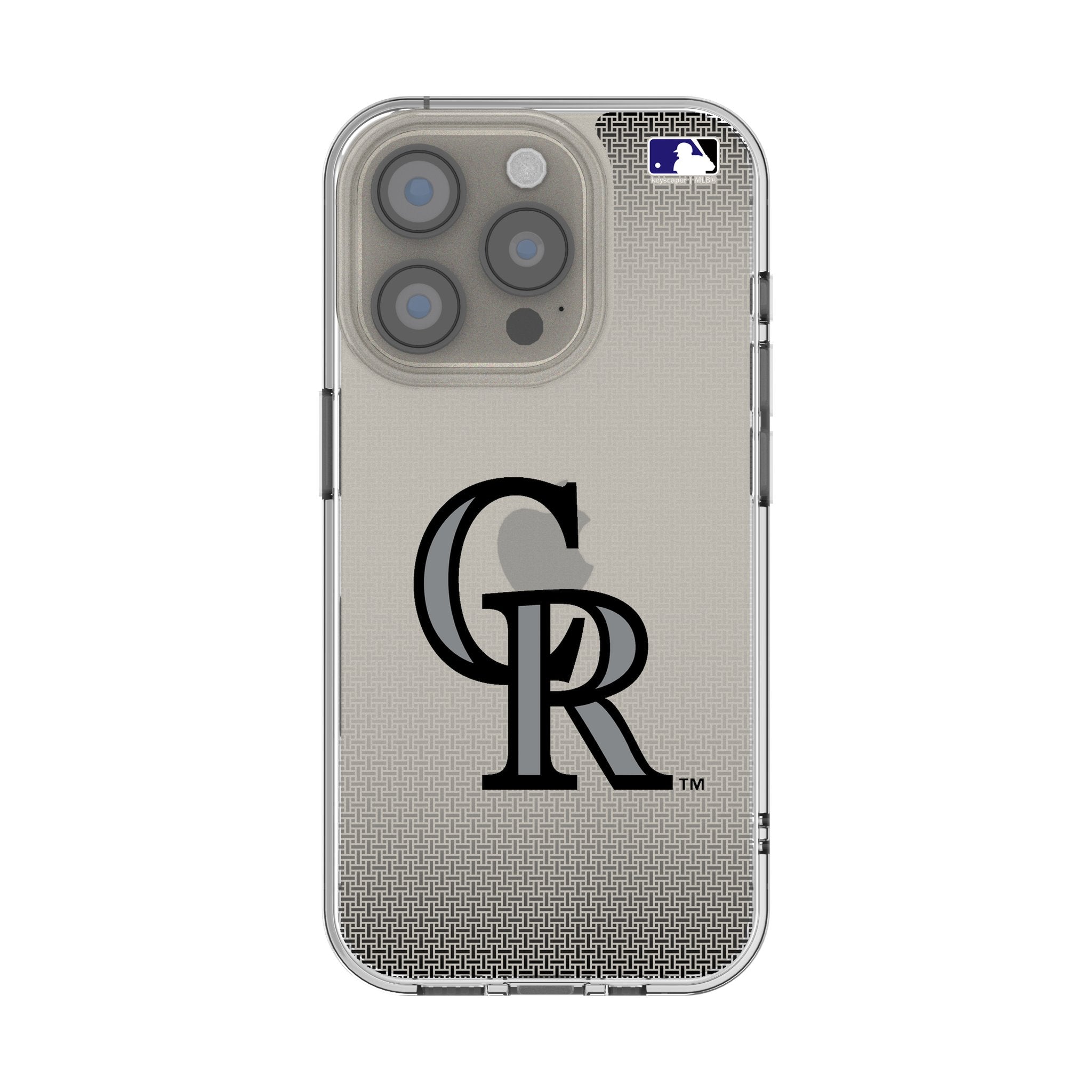 Colorado Rockies Linen Clear Phone Case for Apple iPhone