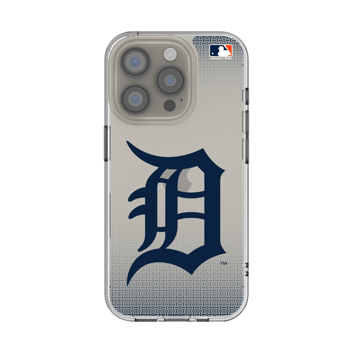 Detroit Tigers Linen Clear Phone Case for Apple iPhone 1