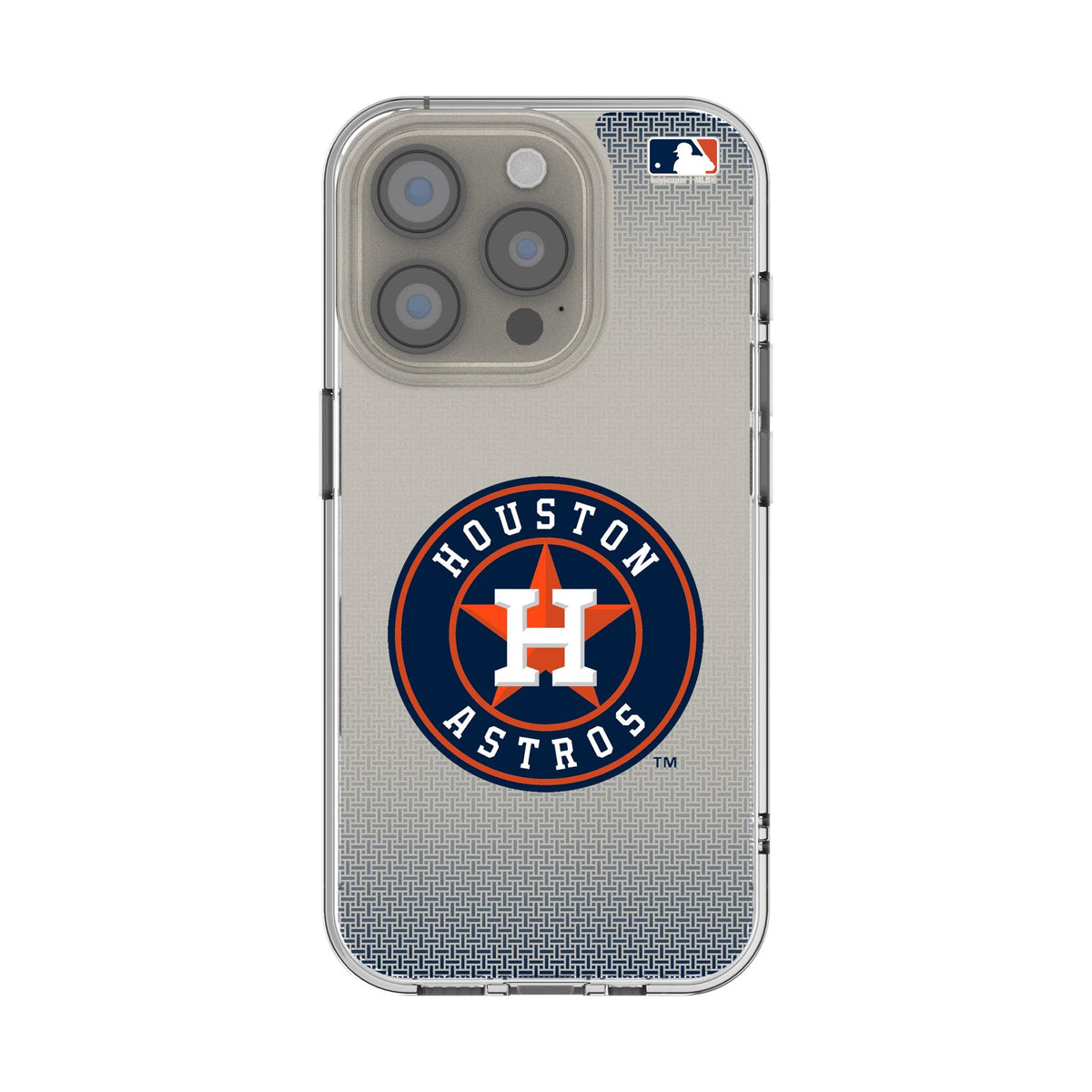 Houston Astros Linen Clear Phone Case for Apple iPhone 1