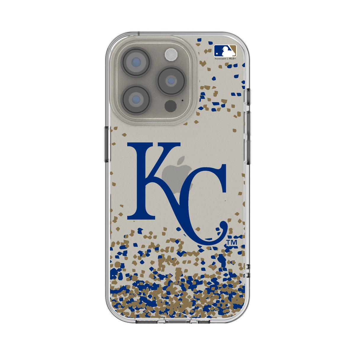 Kansas City Royals Confetti Clear Phone Case for Apple iPhone 1
