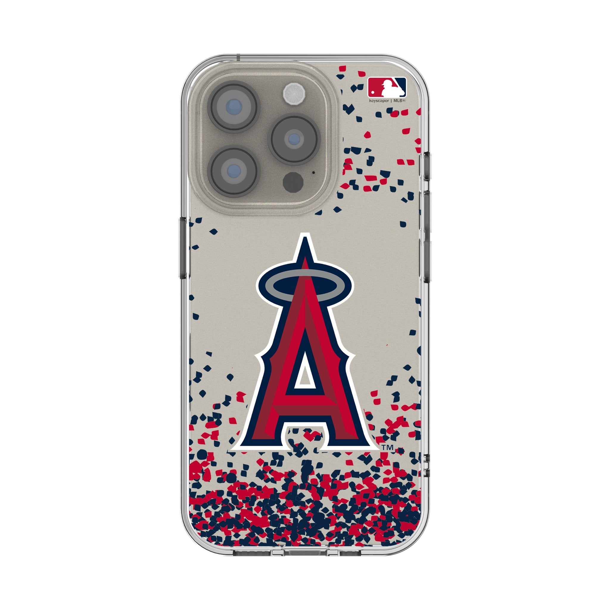 Los Angeles Angels Confetti Clear Phone Case for Apple iPhone 1