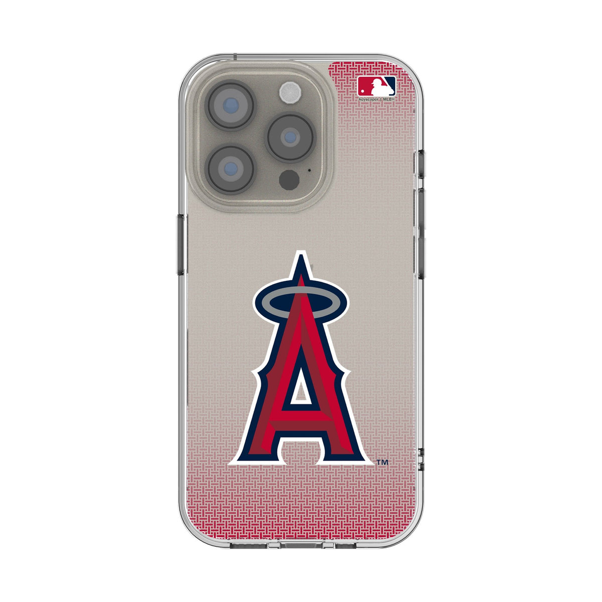 Los Angeles Angels Linen Clear Phone Case for Apple iPhone