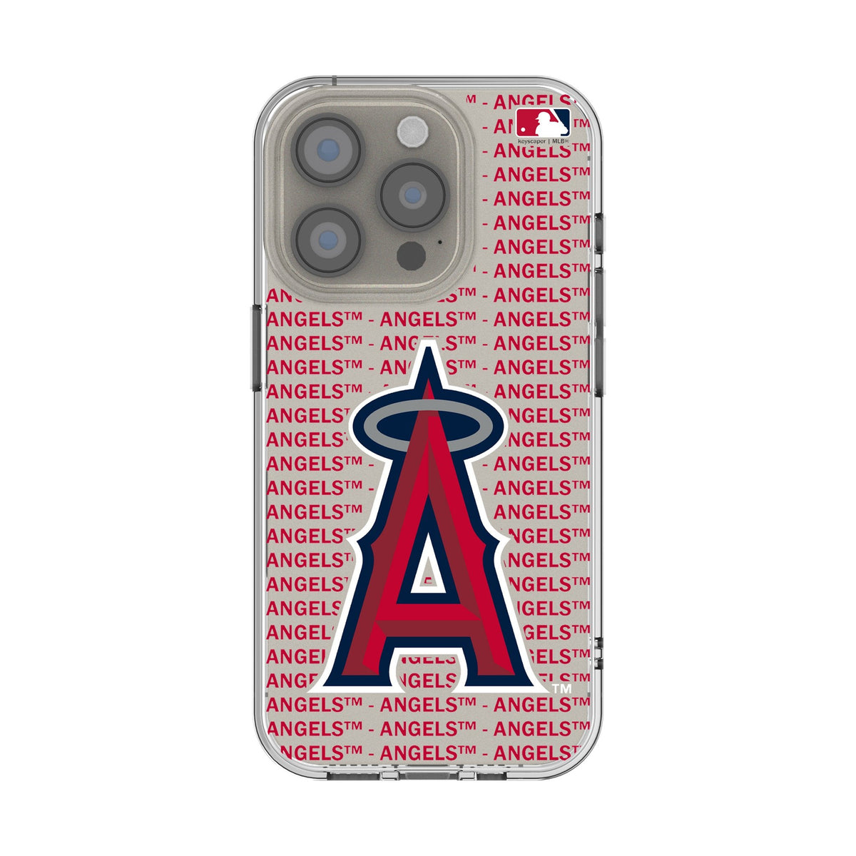 Los Angeles Angels Text Backdrop Clear Phone Case for Apple iPhone