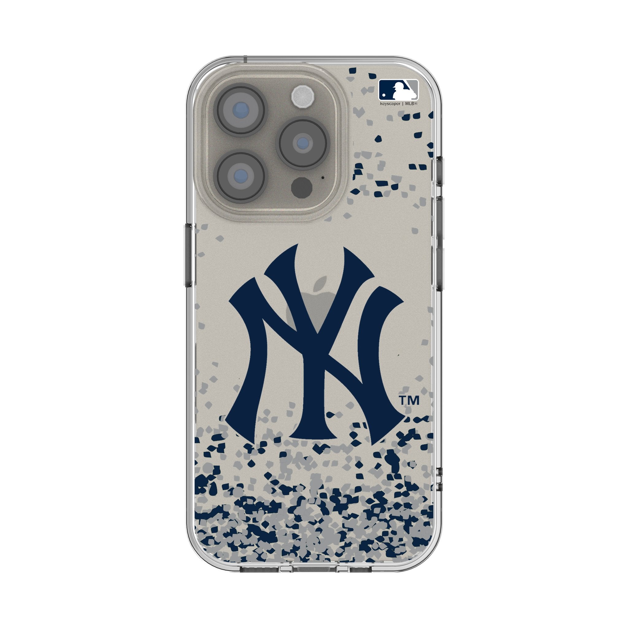 New York Yankees Confetti Clear Phone Case for Apple iPhone