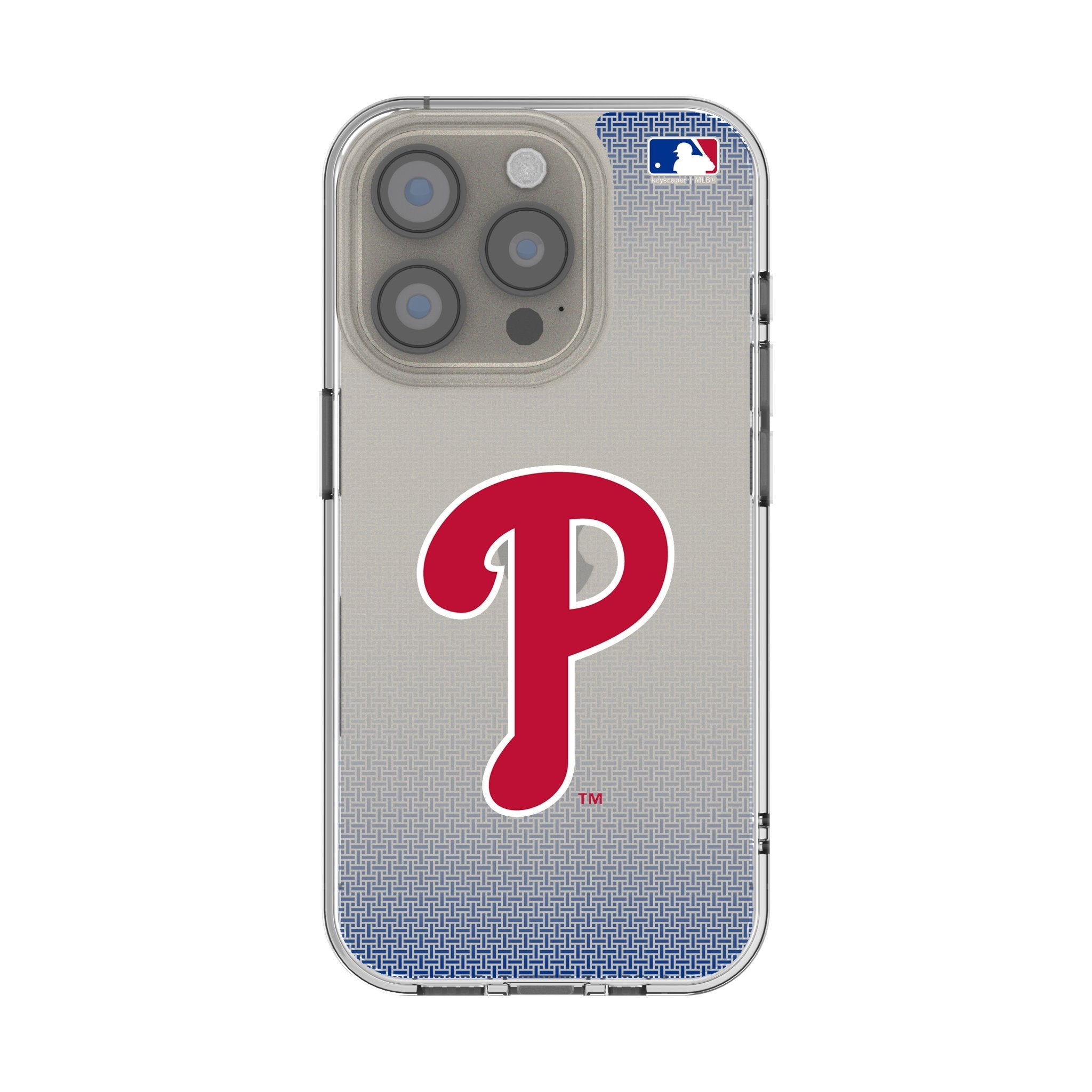 Philadelphia Phillies Linen Clear Phone Case for Apple iPhone 1