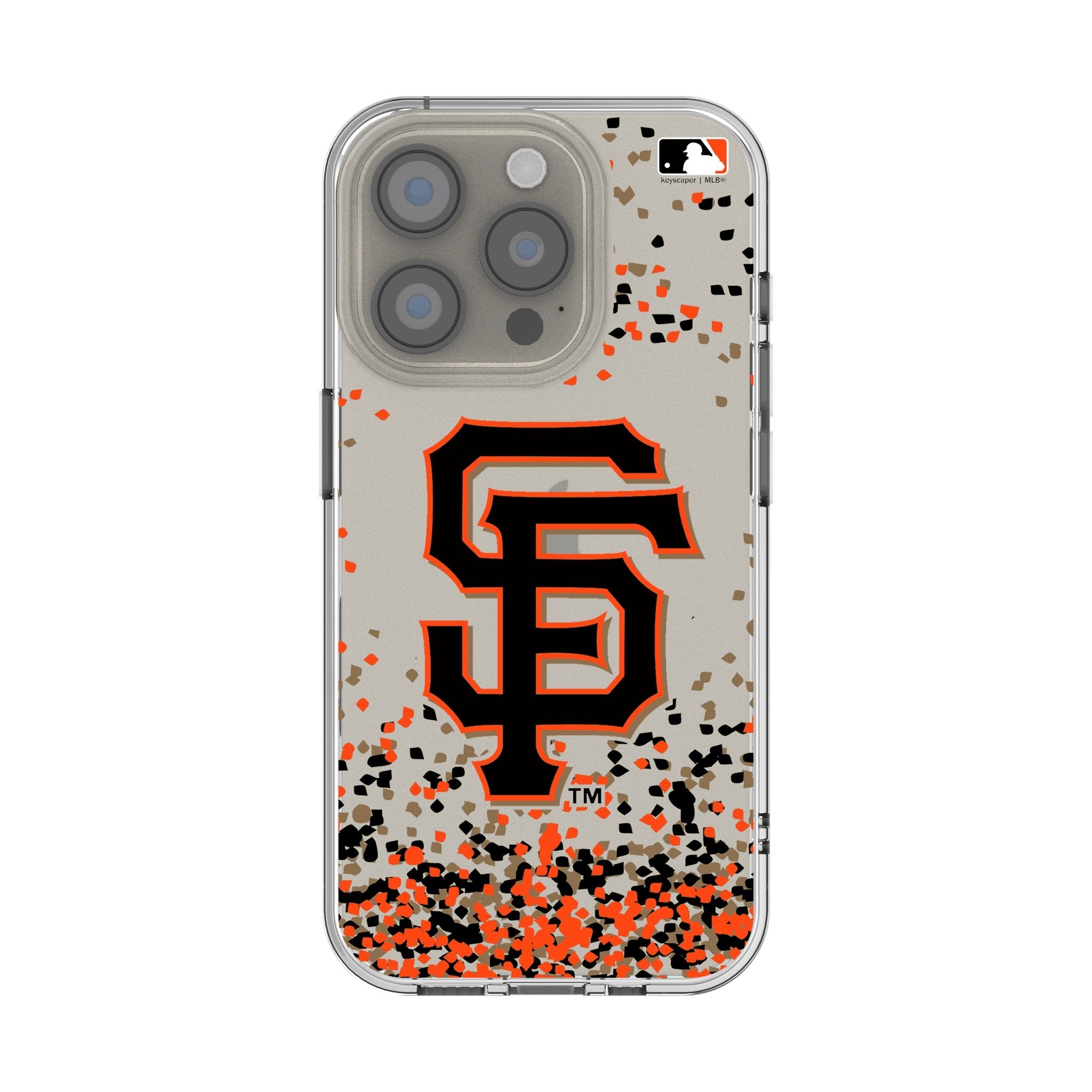 San Francisco Giants Confetti Clear Phone Case for Apple iPhone
