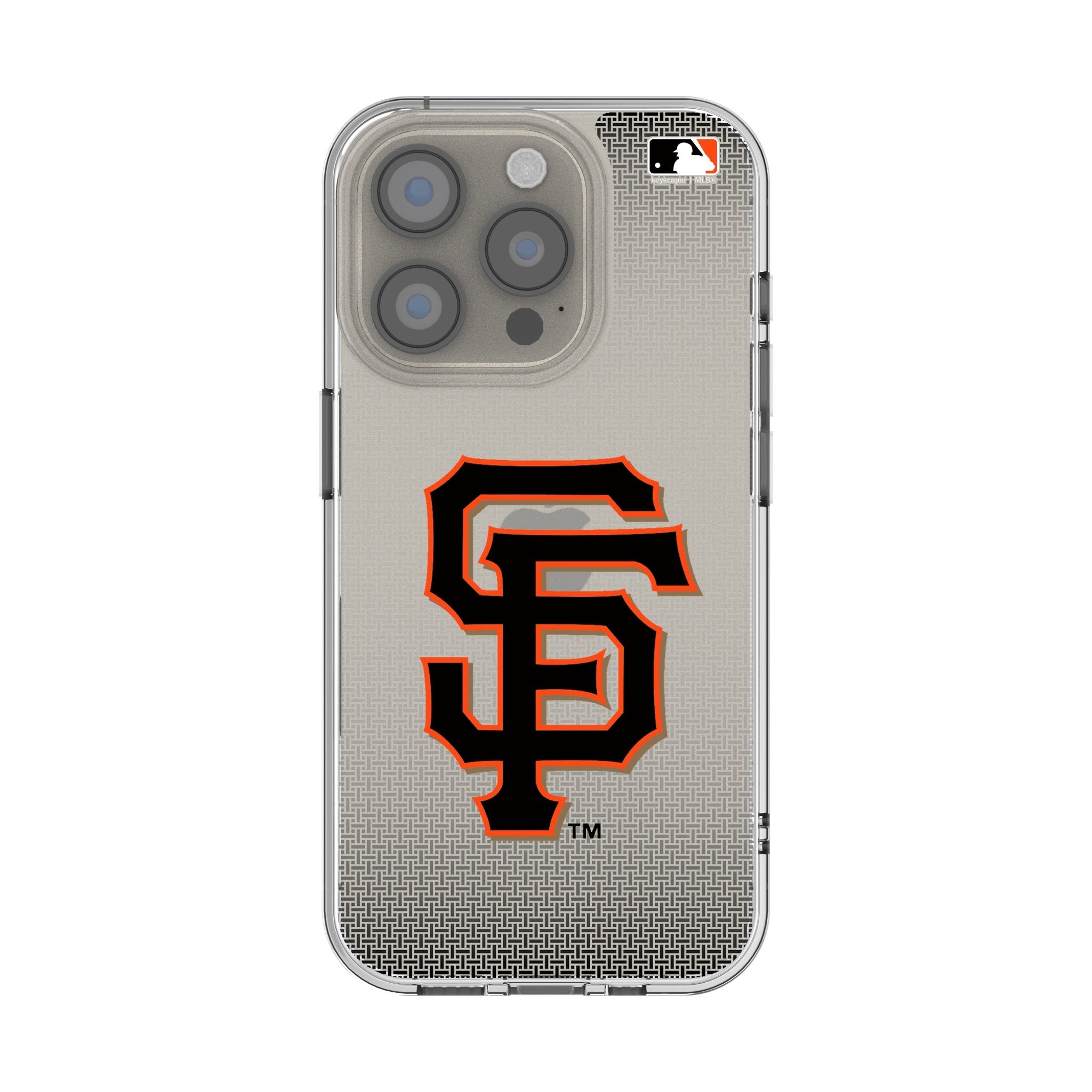 San Francisco Giants Linen Clear Phone Case for Apple iPhone