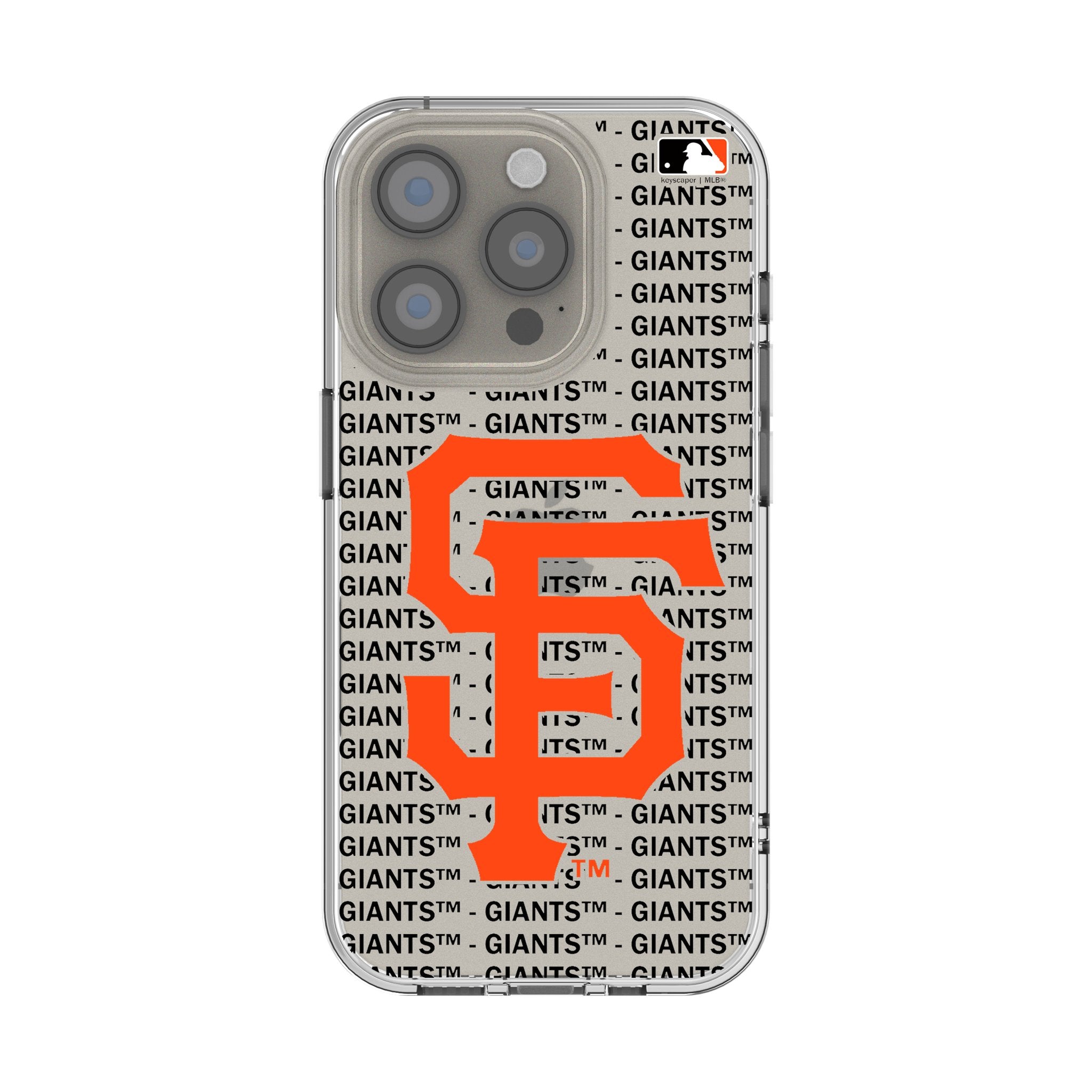 San Francisco Giants Text Backdrop Clear Phone Case for Apple iPhone
