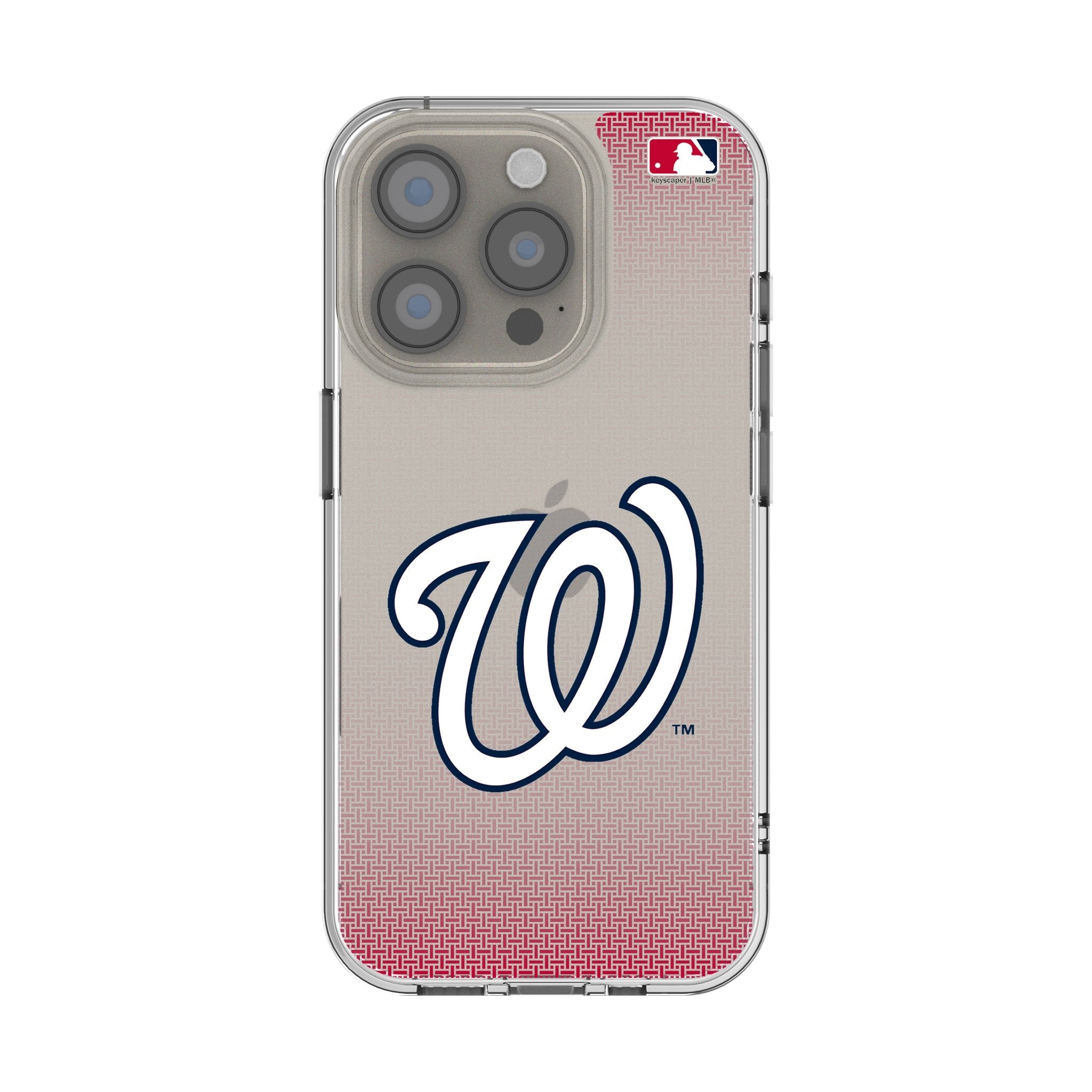 Washington Nationals Linen Clear Phone Case for Apple iPhone 1