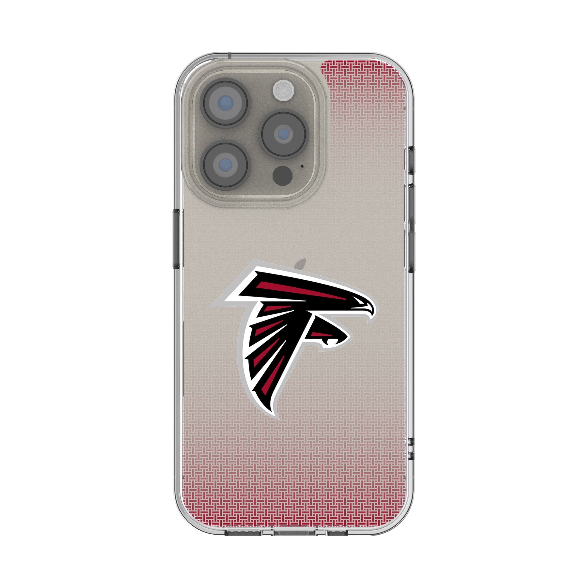 Atlanta Falcons Linen Clear Phone Case for Apple iPhone 1