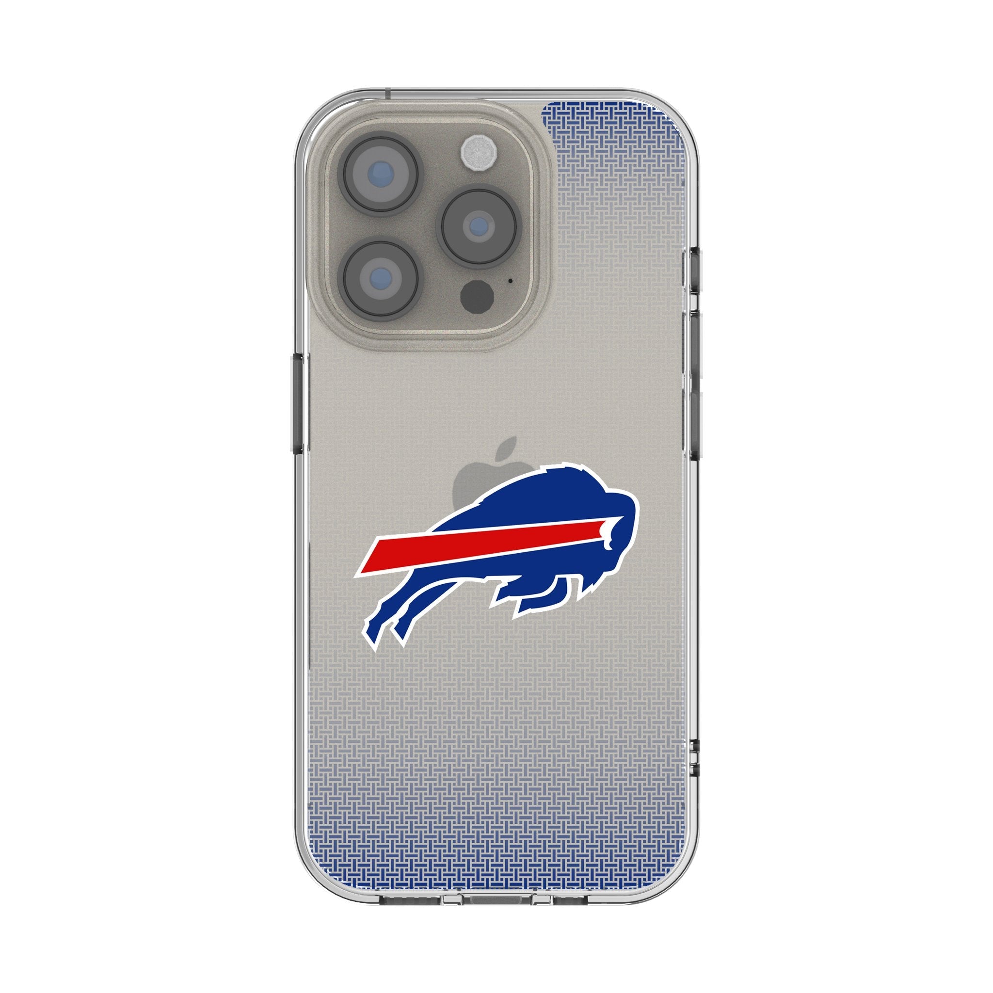 Buffalo Bills Linen Clear Phone Case for Apple iPhone 1