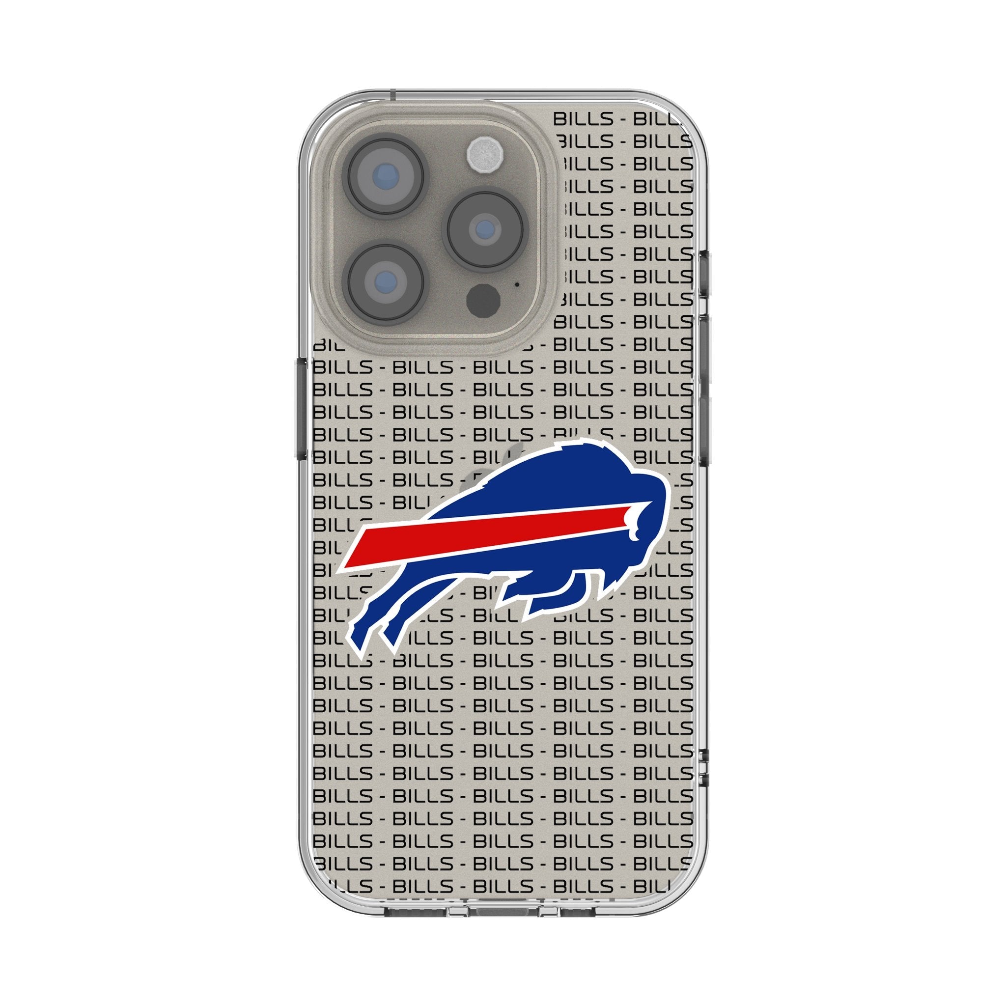 Buffalo Bills Text Backdrop Clear Phone Case for Apple iPhone