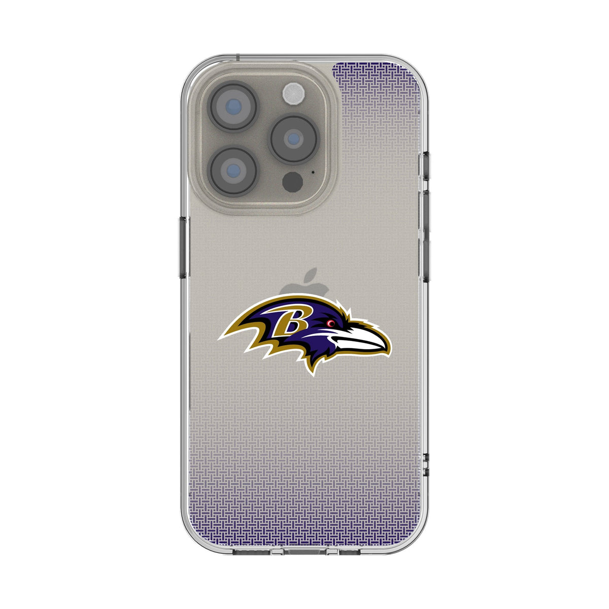 Baltimore Ravens Linen Clear Phone Case for Apple iPhone 1