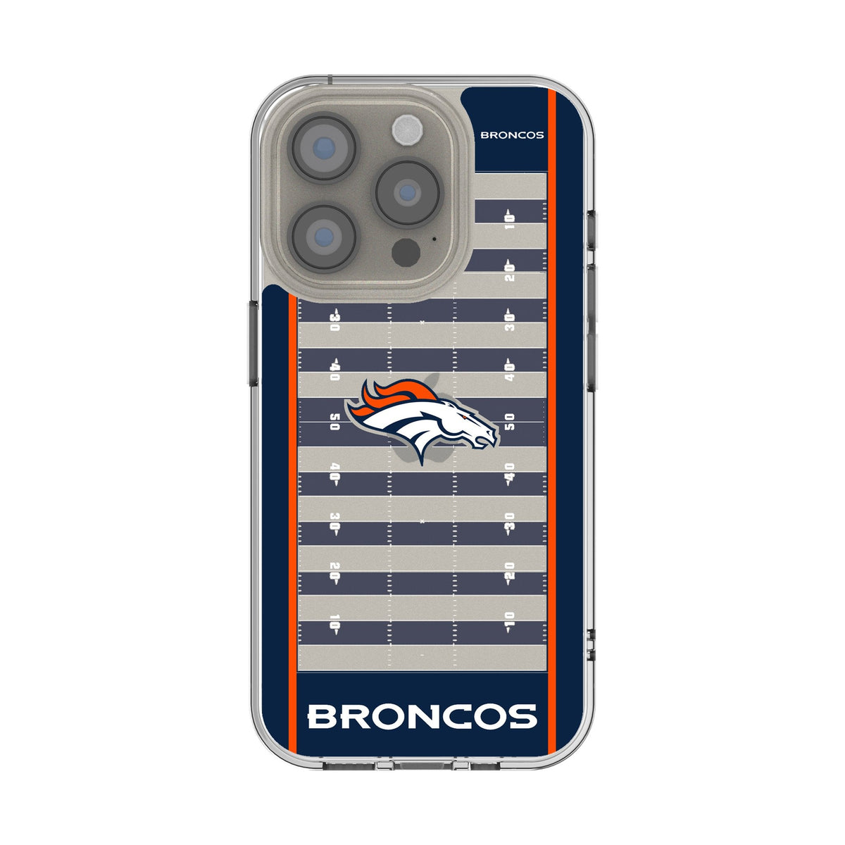 Denver Broncos Field Clear Phone Case for Apple iPhone 1