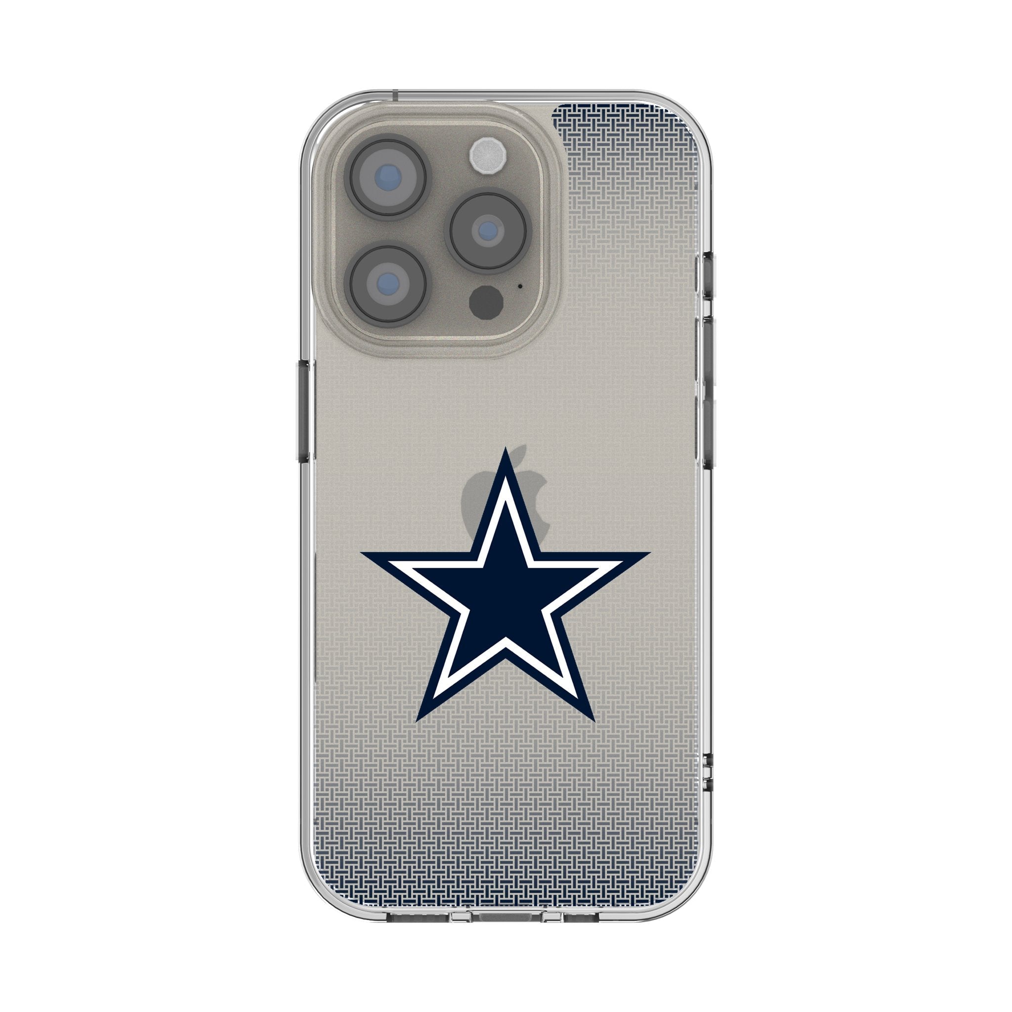 Dallas Cowboys Linen Clear Phone Case for Apple iPhone