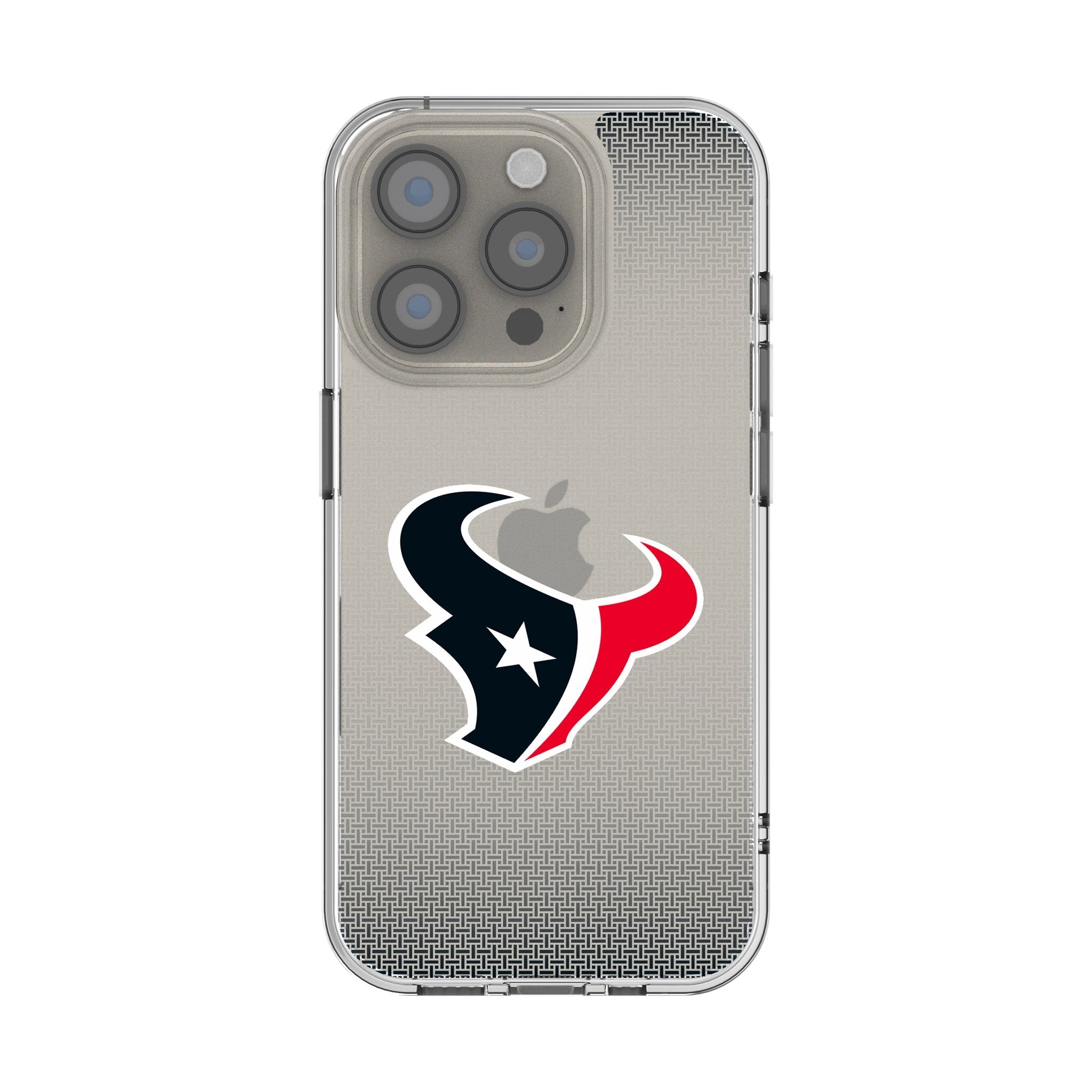 Houston Texans Linen Clear Phone Case for Apple iPhone 1