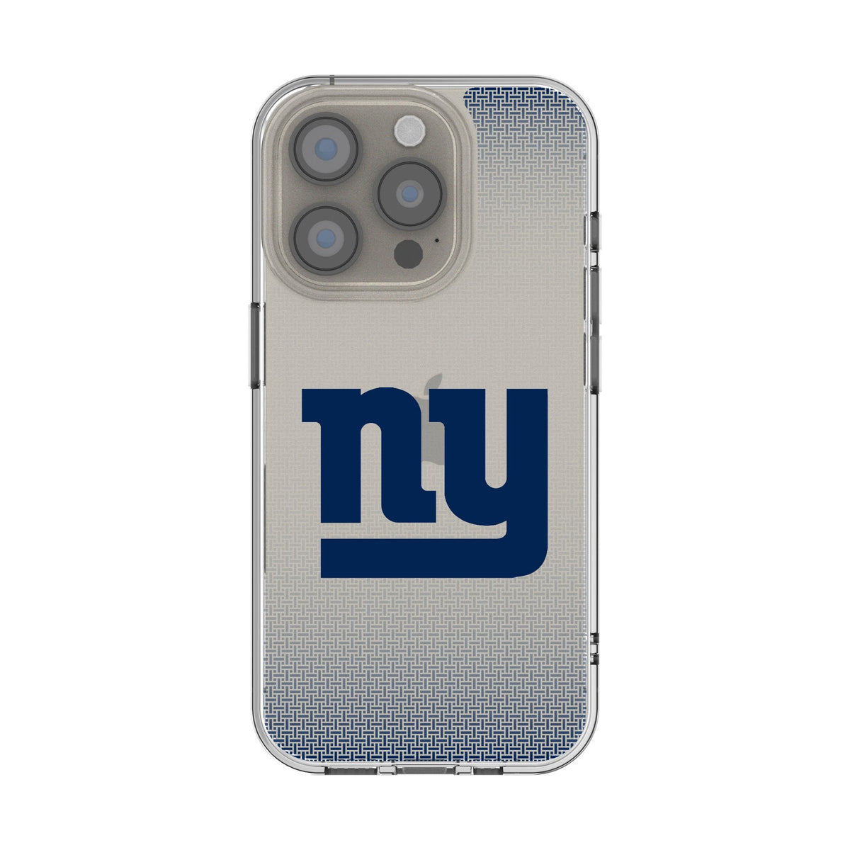 New York Giants Linen Clear Phone Case for Apple iPhone 1
